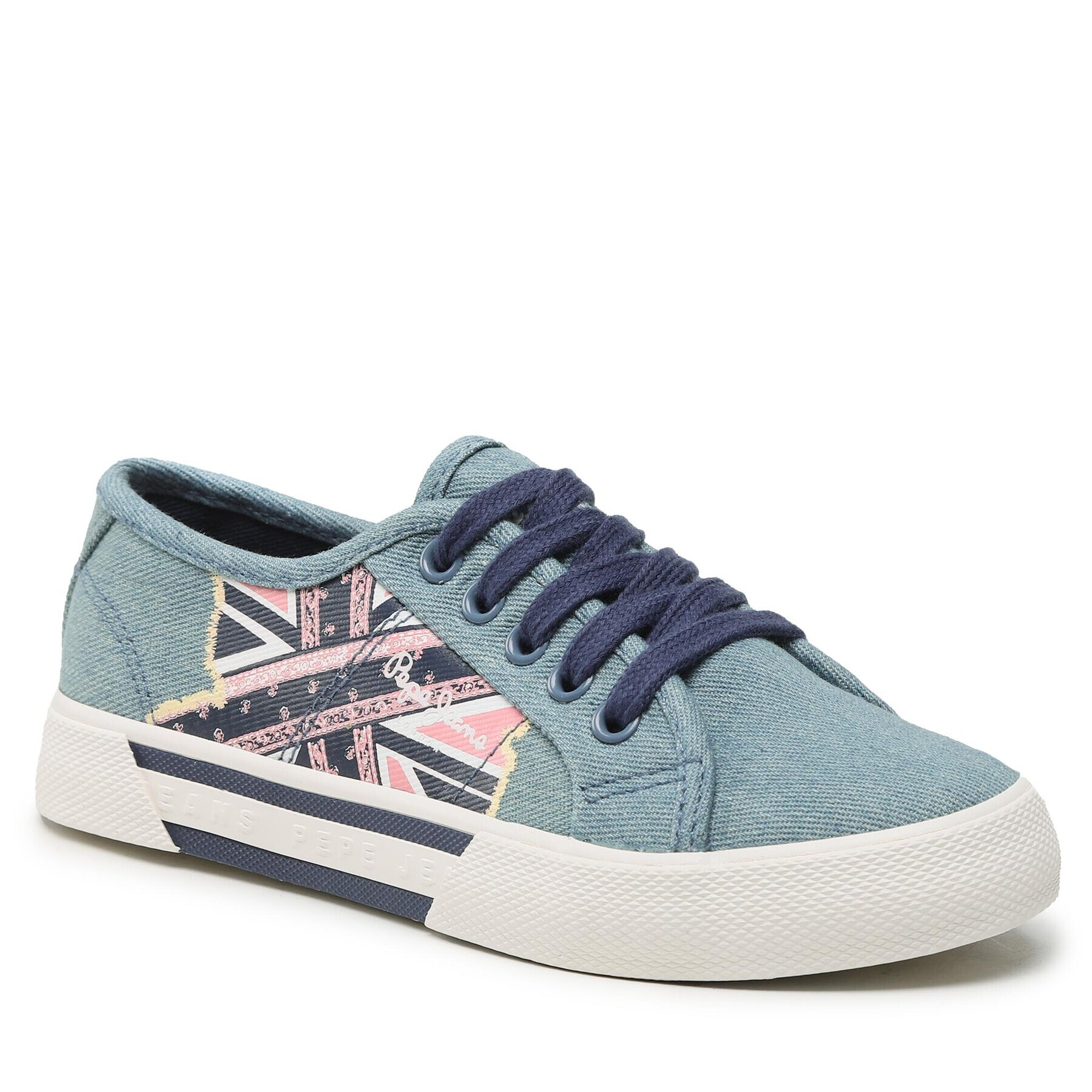 Pepe Jeans Гуменки Brady Flag G PGS30563 Син - Pepit.bg