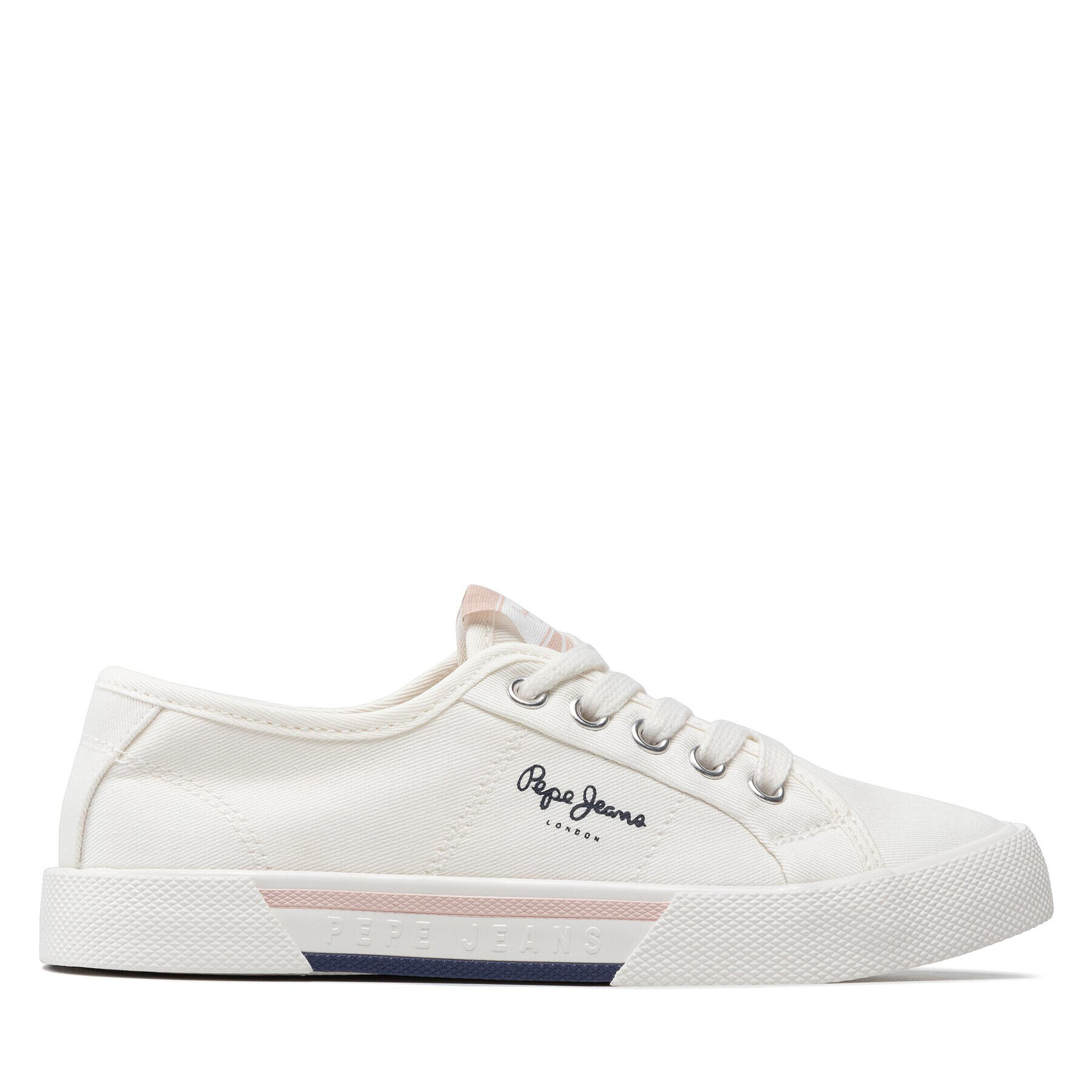 Pepe Jeans Гуменки Brady Girl Basic PGS30543 Бял - Pepit.bg
