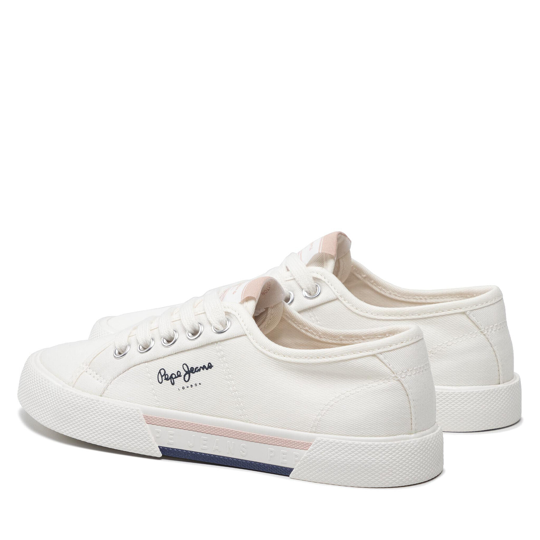 Pepe Jeans Гуменки Brady Girl Basic PGS30543 Бял - Pepit.bg