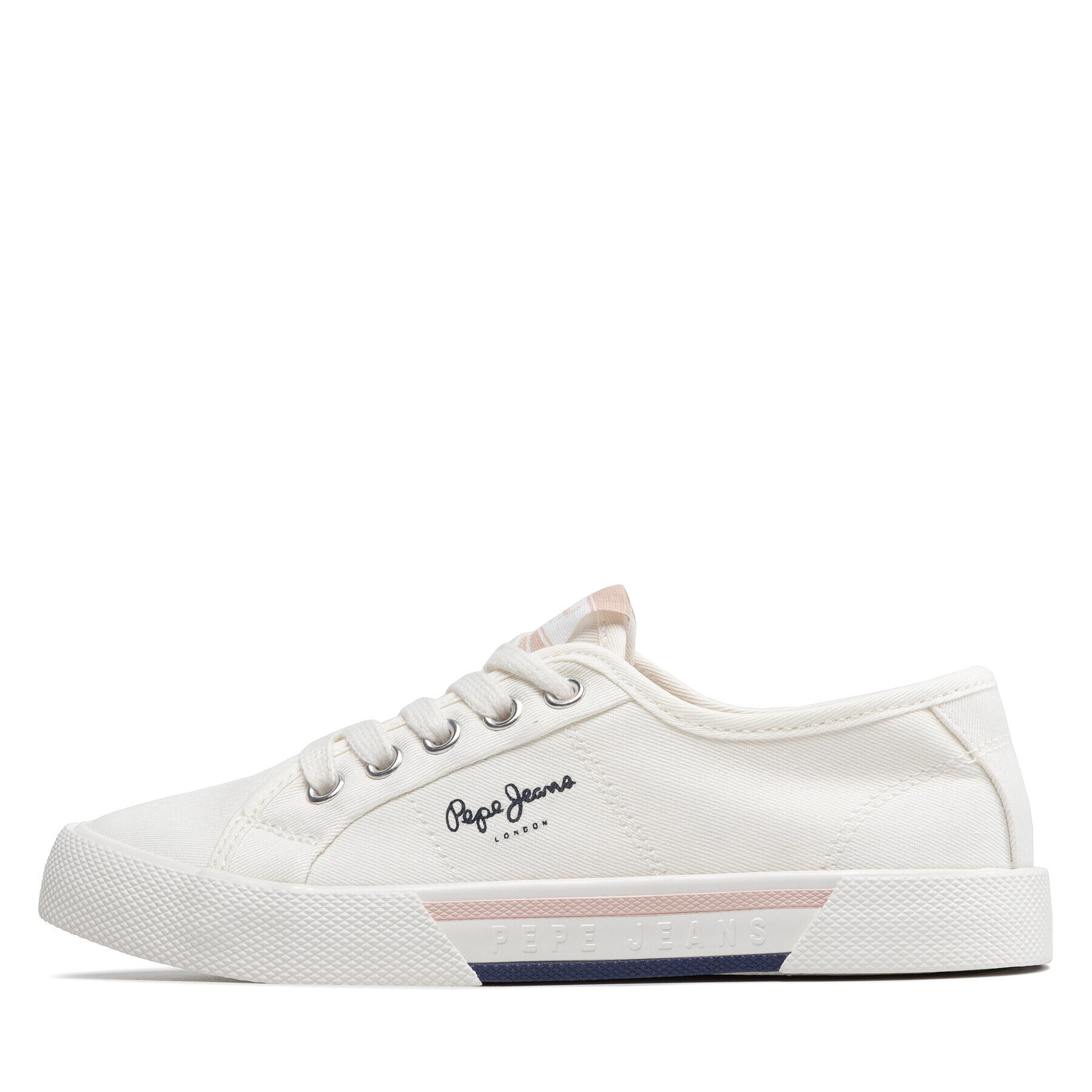 Pepe Jeans Гуменки Brady Girl Basic PGS30543 Бял - Pepit.bg