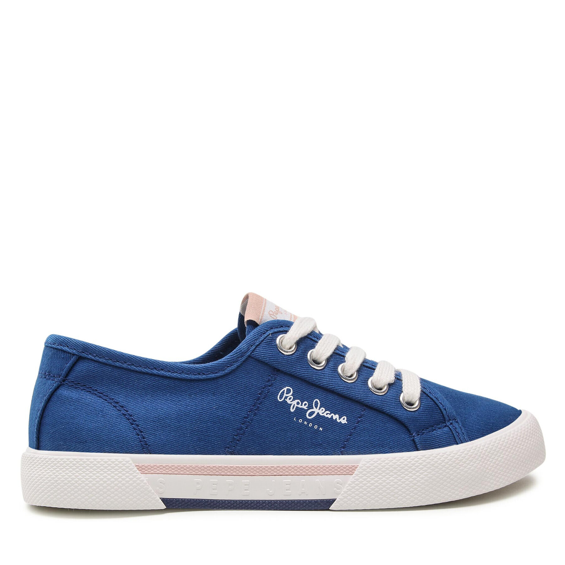 Pepe Jeans Гуменки Brady Girl Basic PGS30543 Син - Pepit.bg