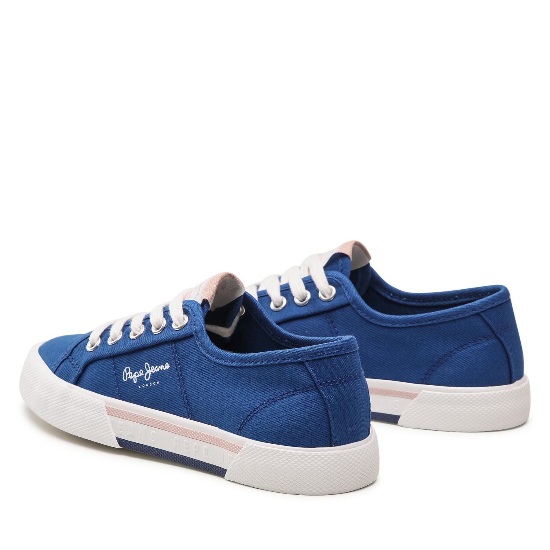 Pepe Jeans Гуменки Brady Girl Basic PGS30543 Син - Pepit.bg