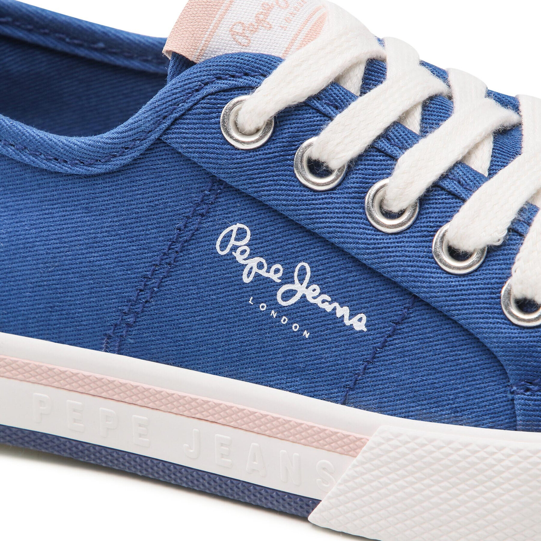 Pepe Jeans Гуменки Brady Girl Basic PGS30543 Син - Pepit.bg
