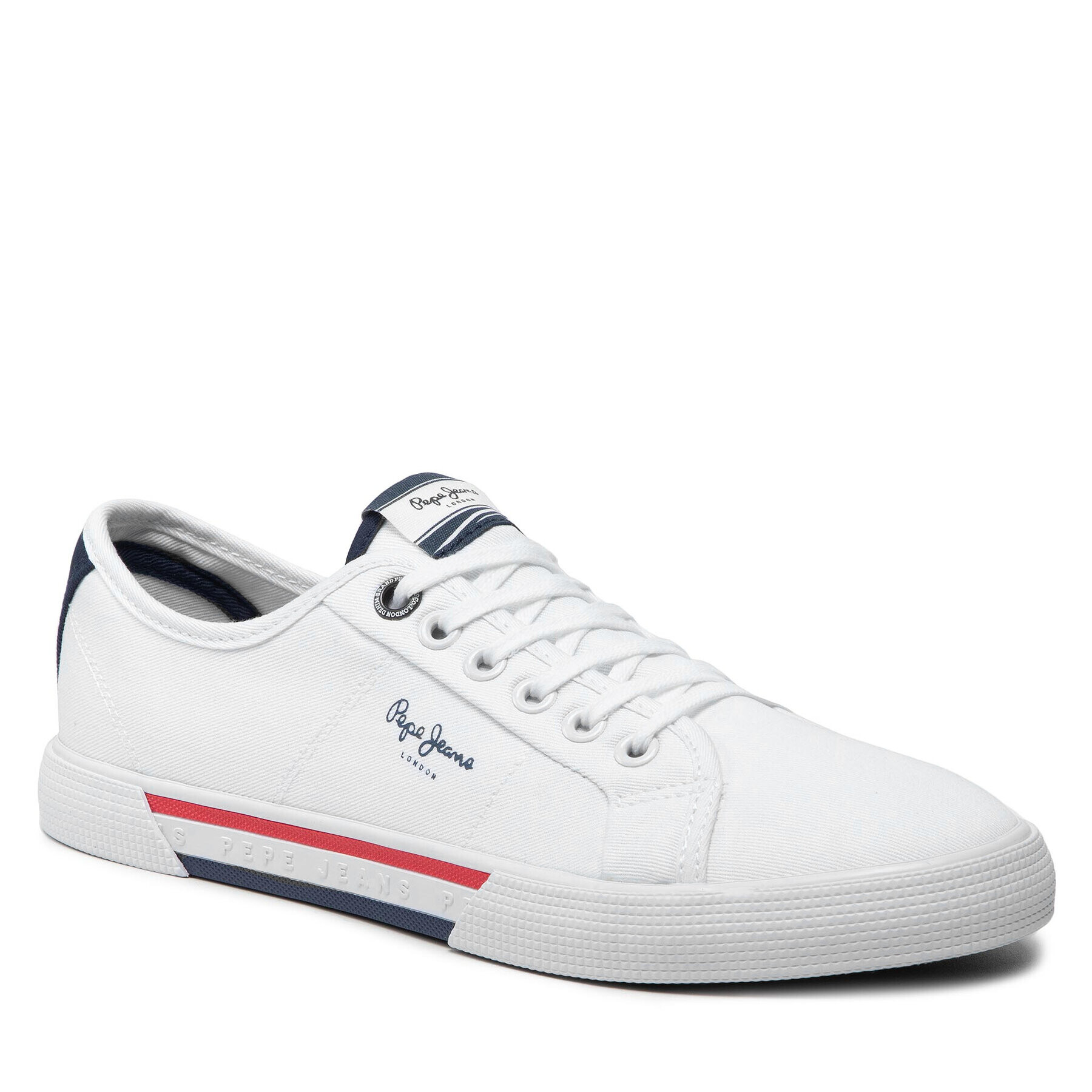 Pepe Jeans Гуменки Brady Men Basic PMS30816 Бял - Pepit.bg