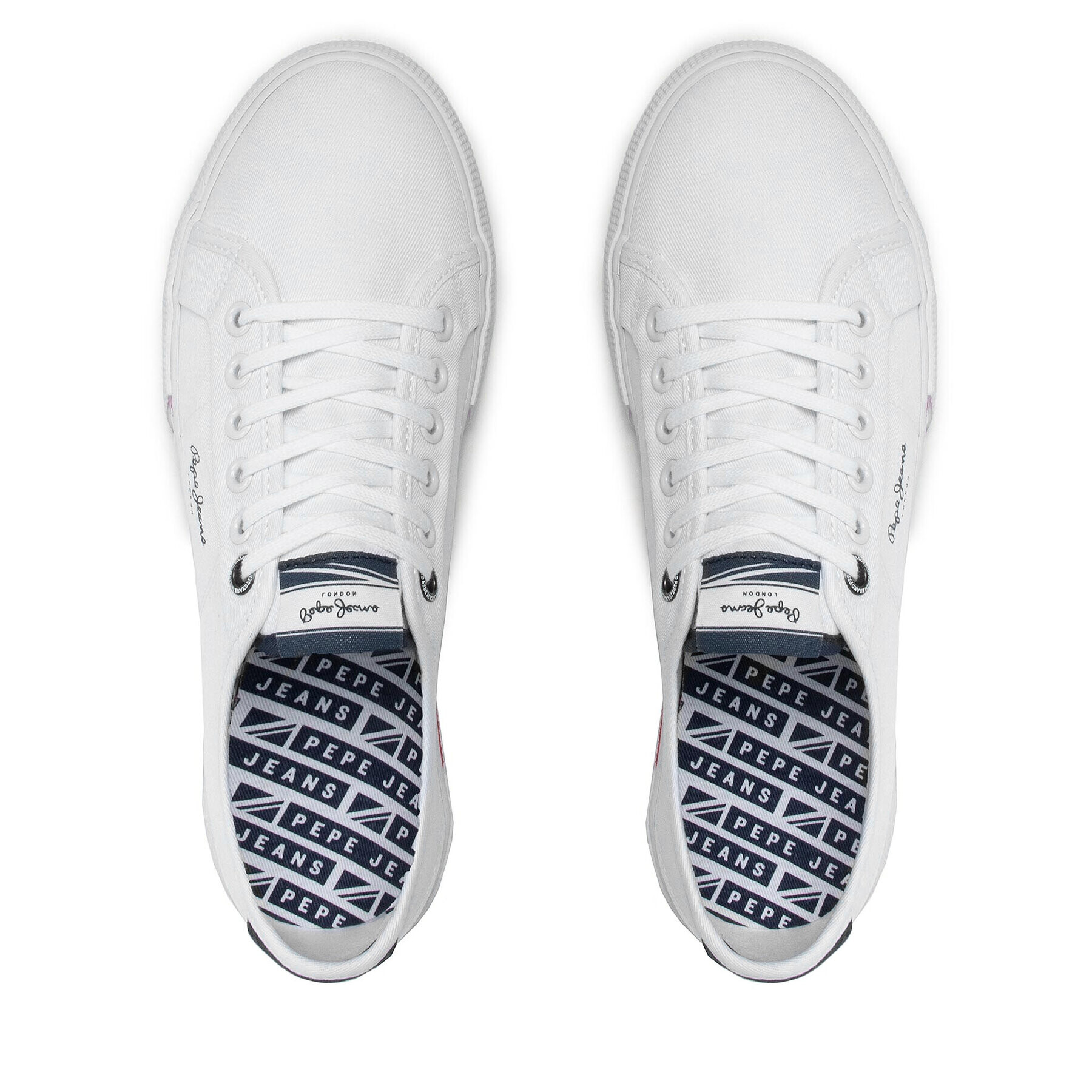 Pepe Jeans Гуменки Brady Men Basic PMS30816 Бял - Pepit.bg