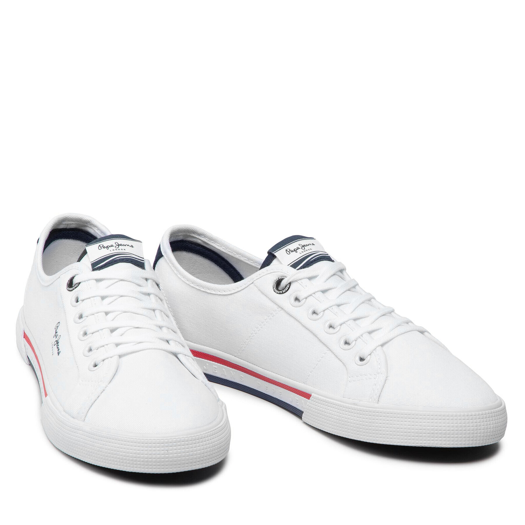 Pepe Jeans Гуменки Brady Men Basic PMS30816 Бял - Pepit.bg