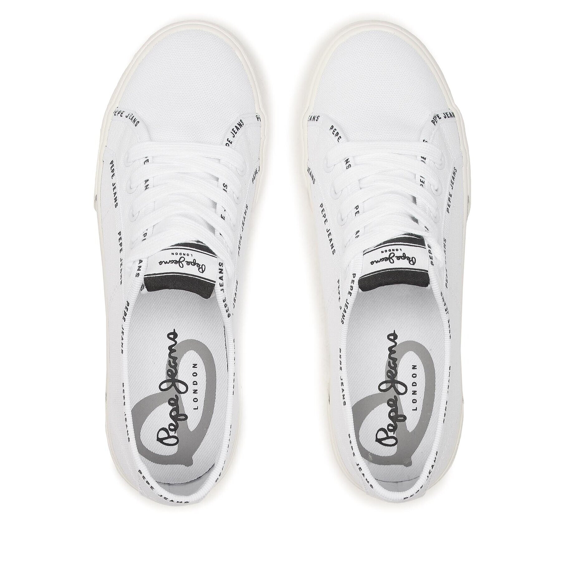 Pepe Jeans Гуменки Brady Rib W Бял - Pepit.bg