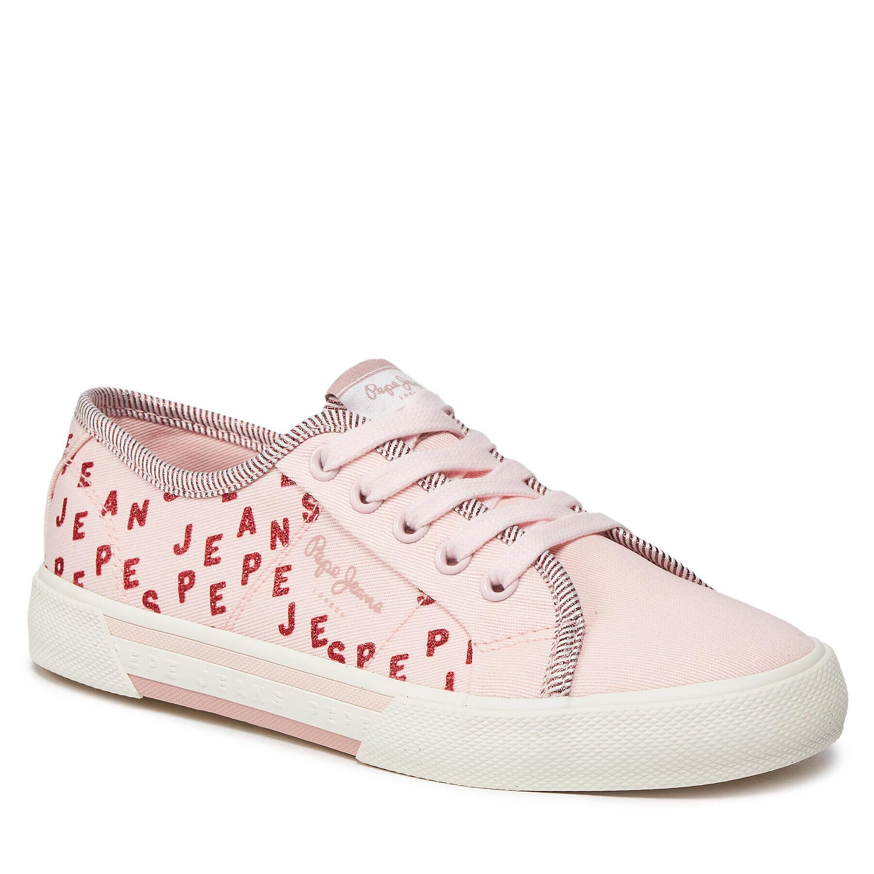 Pepe Jeans Гуменки Brady Shine G PGS30562 Розов - Pepit.bg
