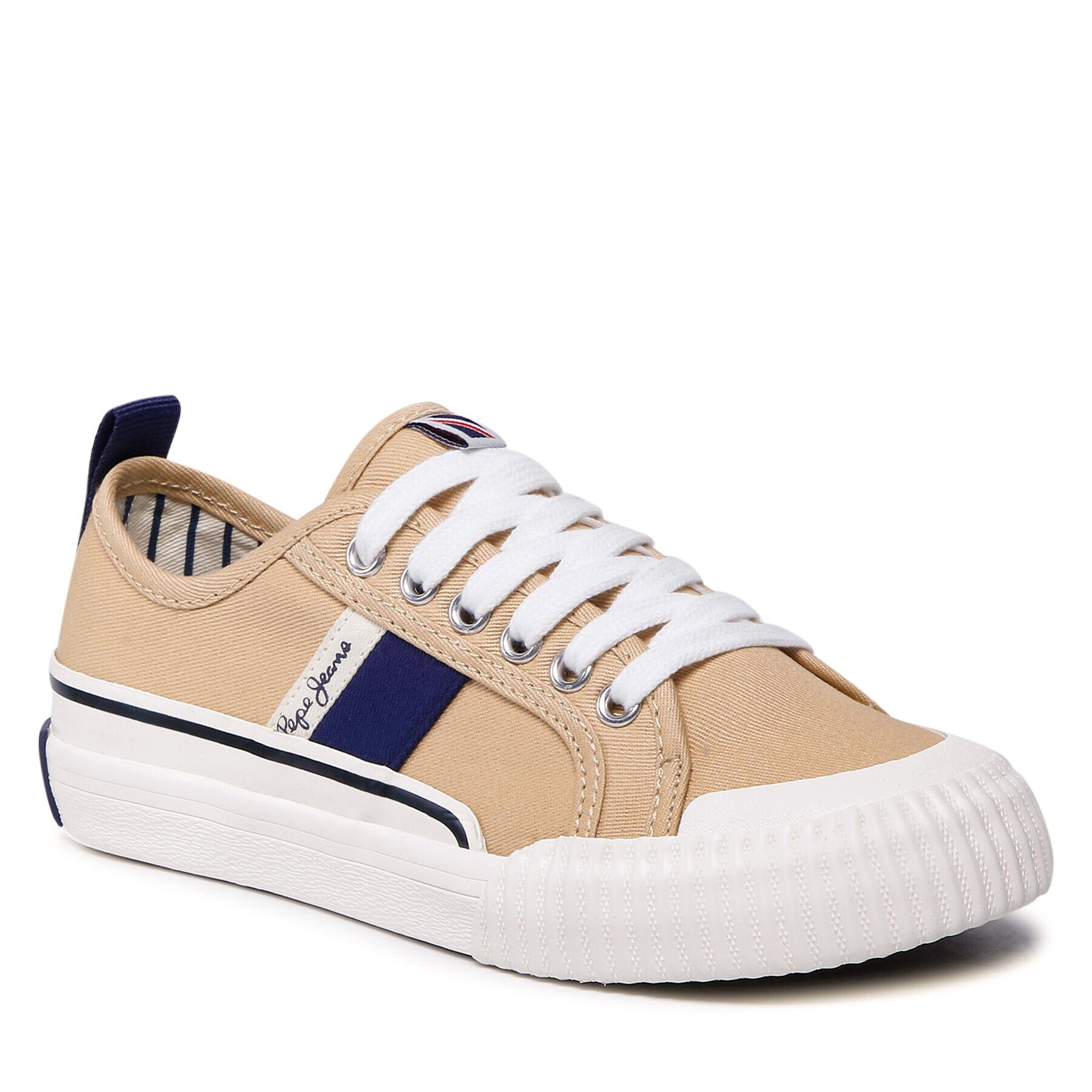 Pepe Jeans Гуменки Ottis Combi Boy PBS30526 Бежов - Pepit.bg