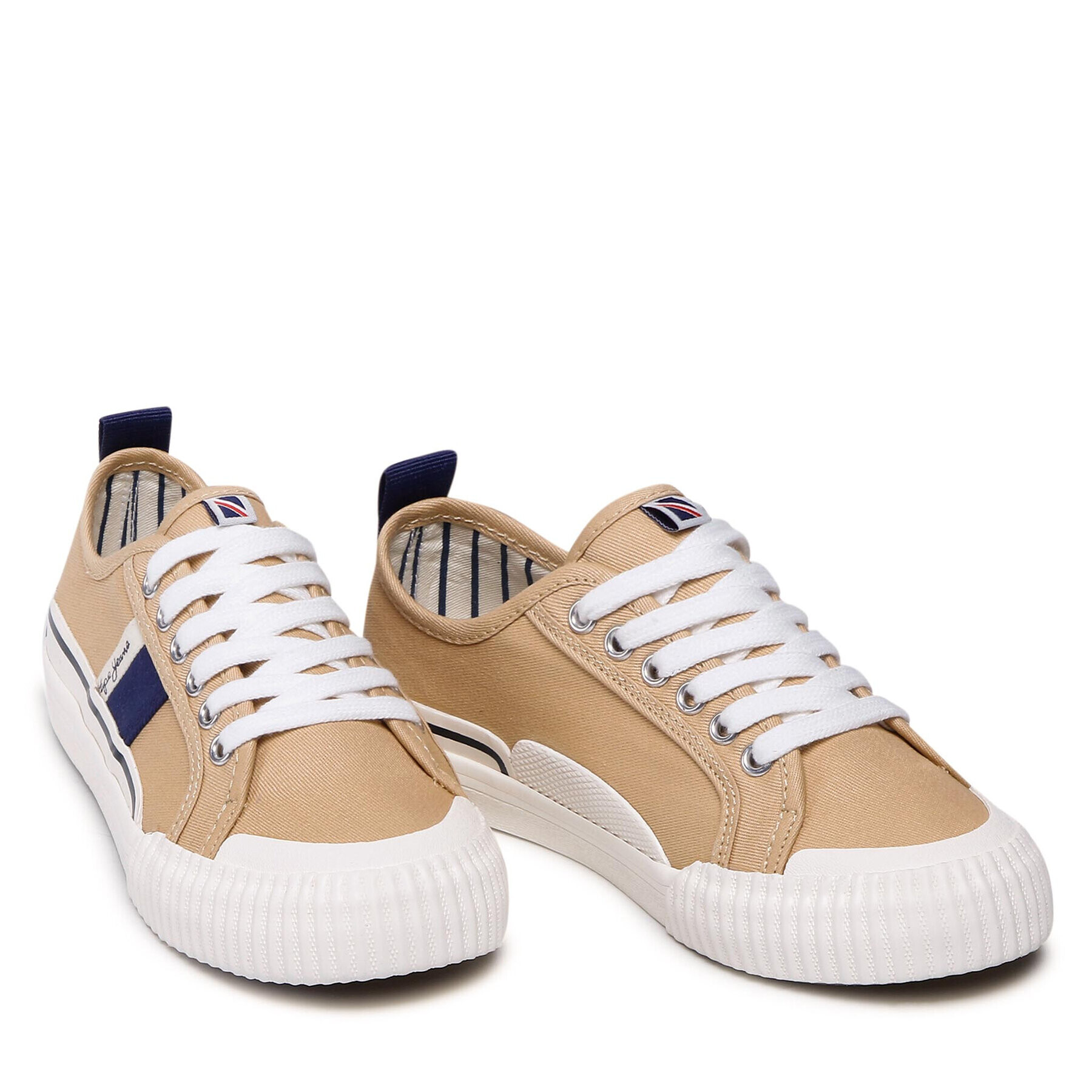 Pepe Jeans Гуменки Ottis Combi Boy PBS30526 Бежов - Pepit.bg