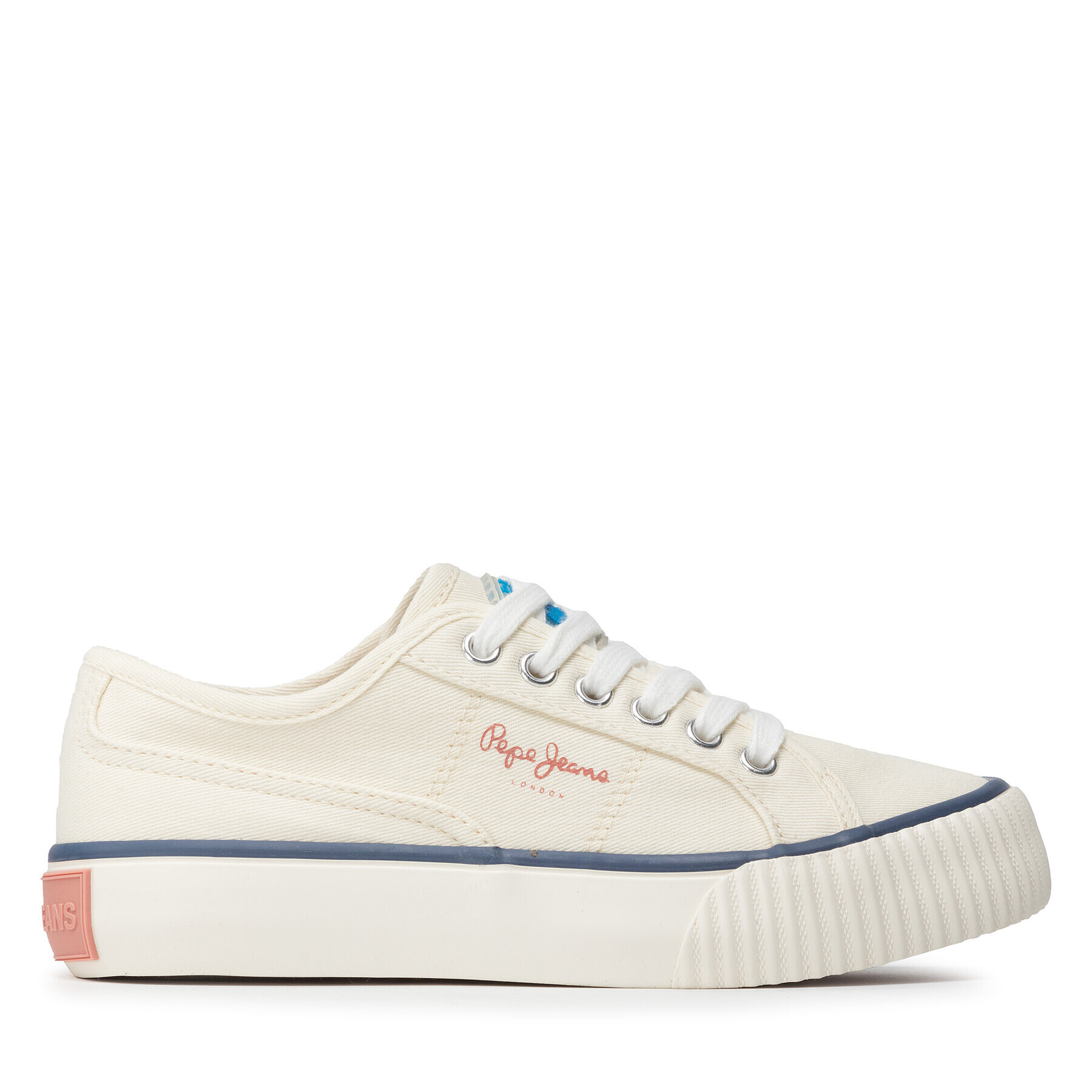 Pepe Jeans Гуменки Ottis Platform Girl Бял - Pepit.bg