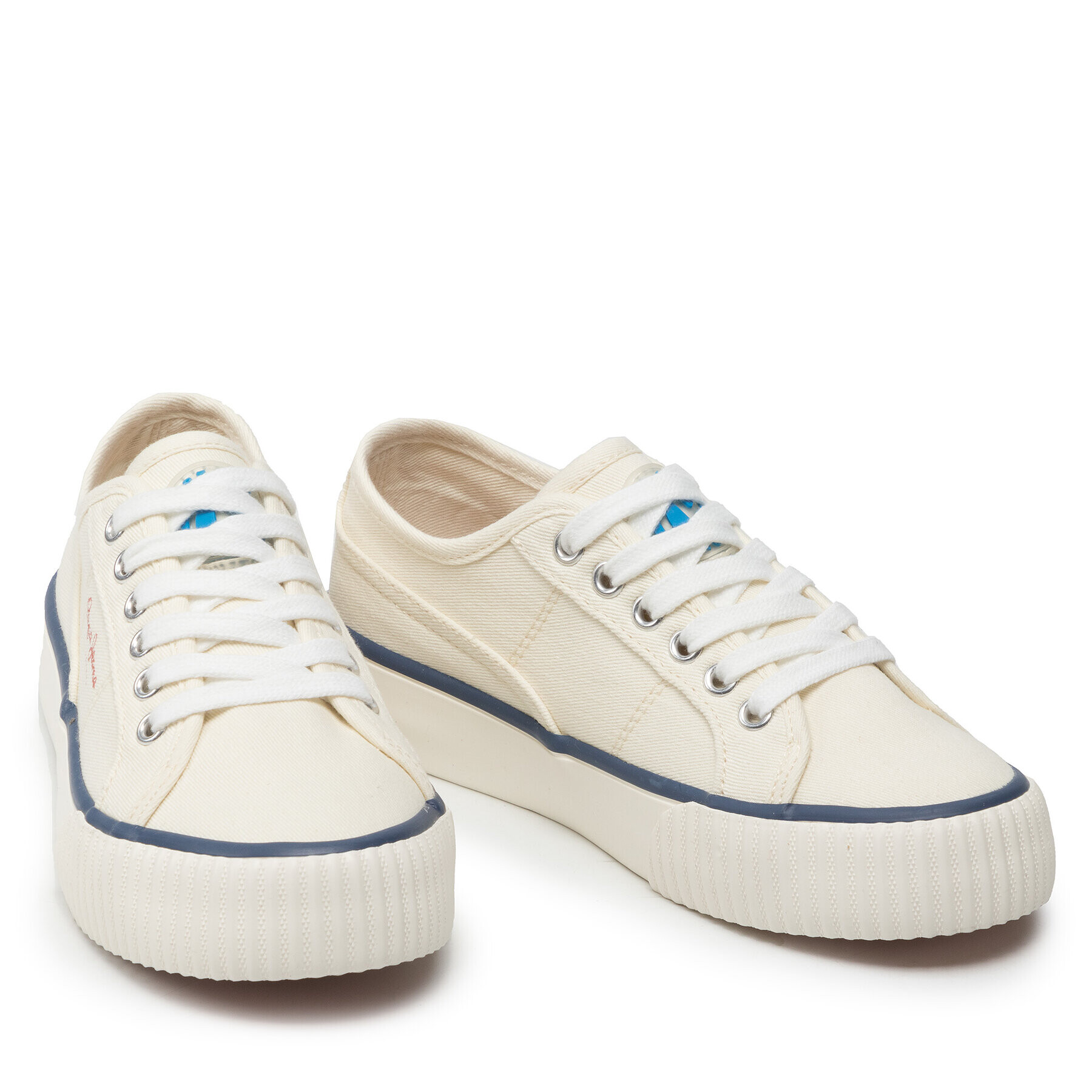 Pepe Jeans Гуменки Ottis Platform Girl Бял - Pepit.bg