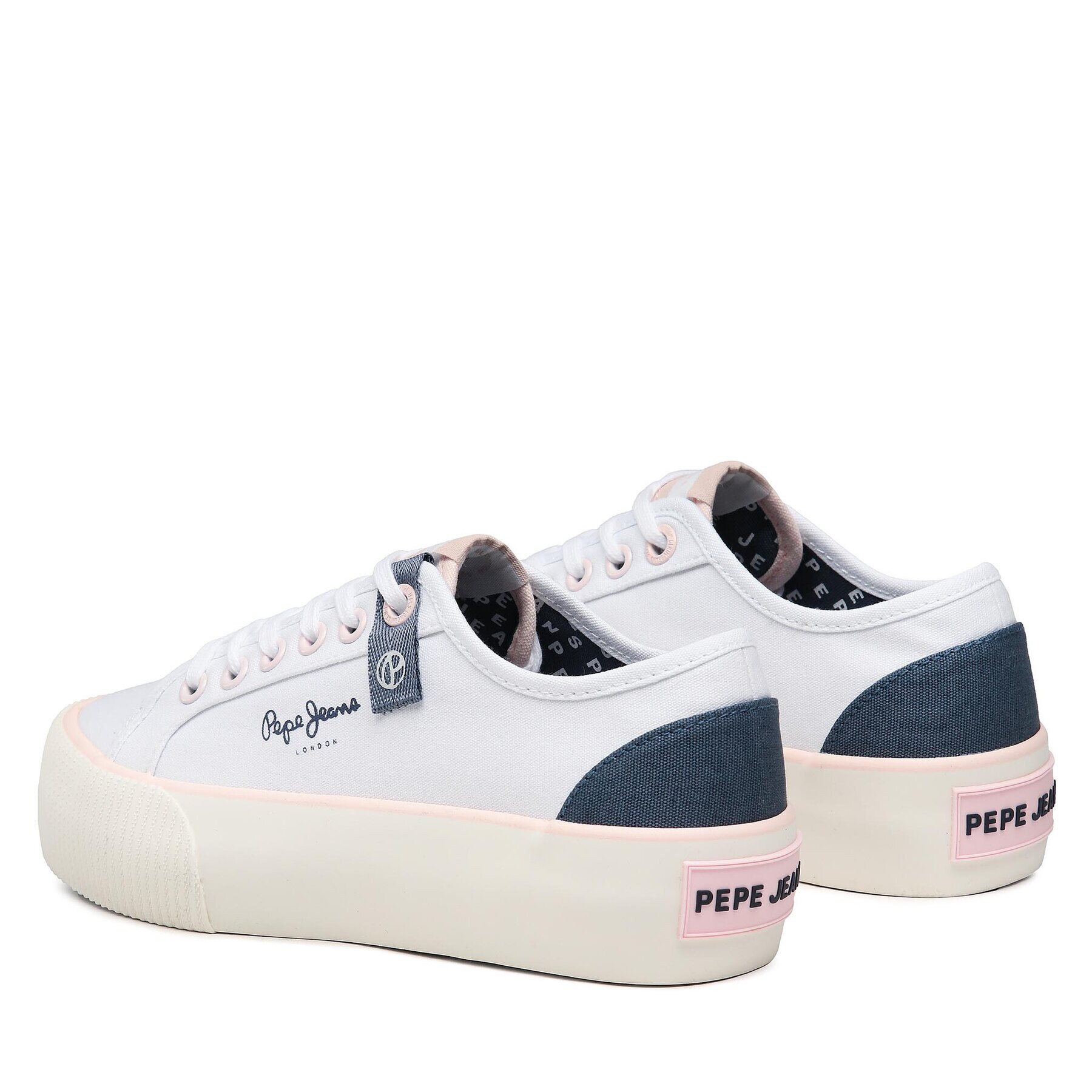 Pepe Jeans Гуменки Ottis W Sun PLS31456 Бял - Pepit.bg