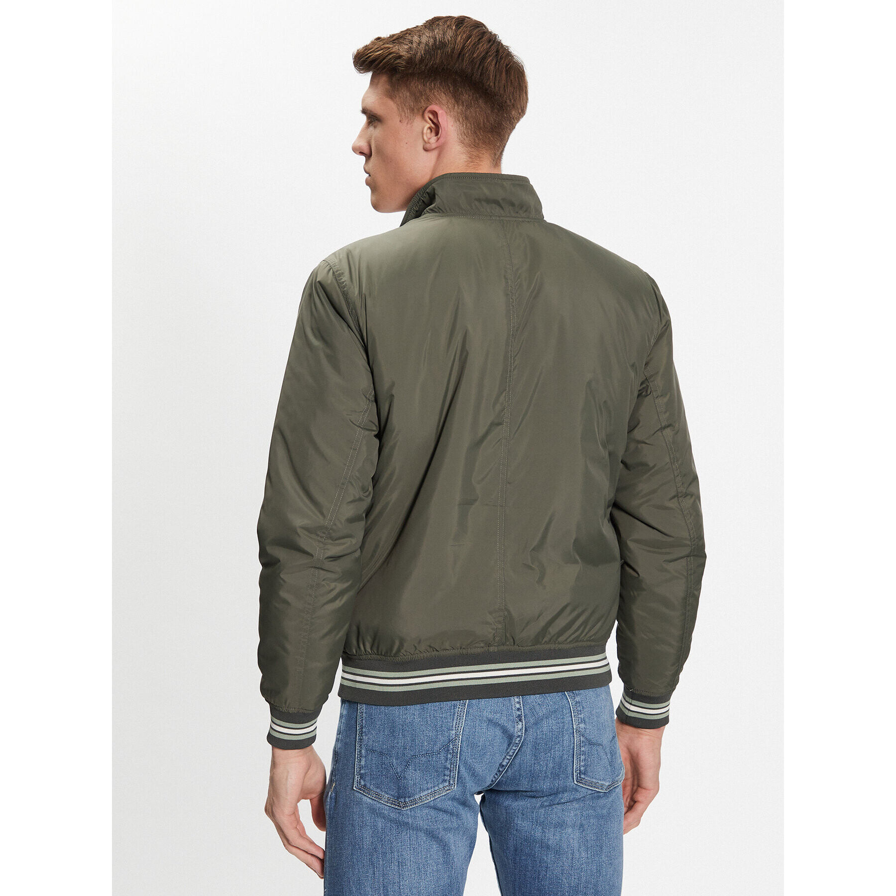 Pepe Jeans Яке бомбър PM402798 Зелен Regular Fit - Pepit.bg