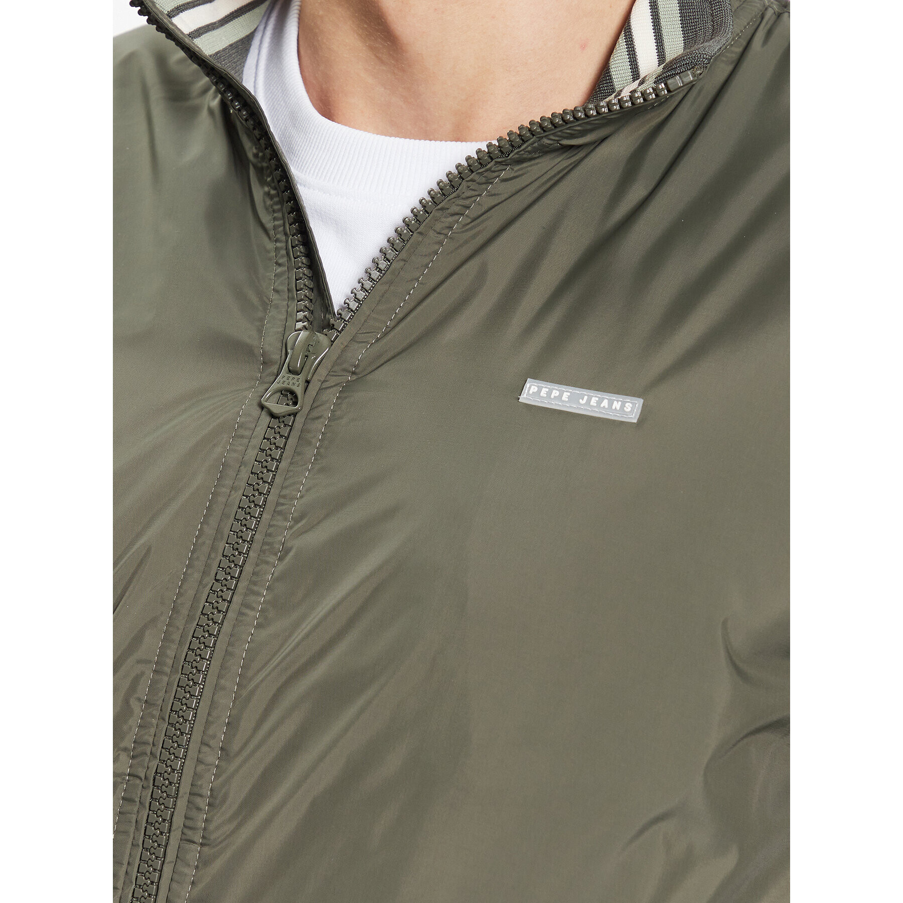 Pepe Jeans Яке бомбър PM402798 Зелен Regular Fit - Pepit.bg