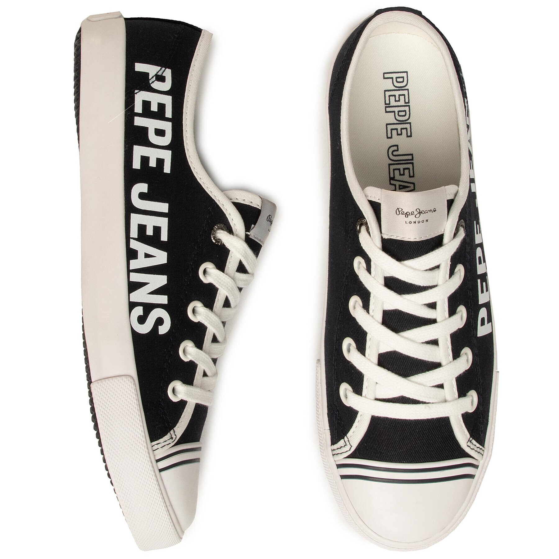 Pepe Jeans Кецове Gery Branding PLS30954 Черен - Pepit.bg