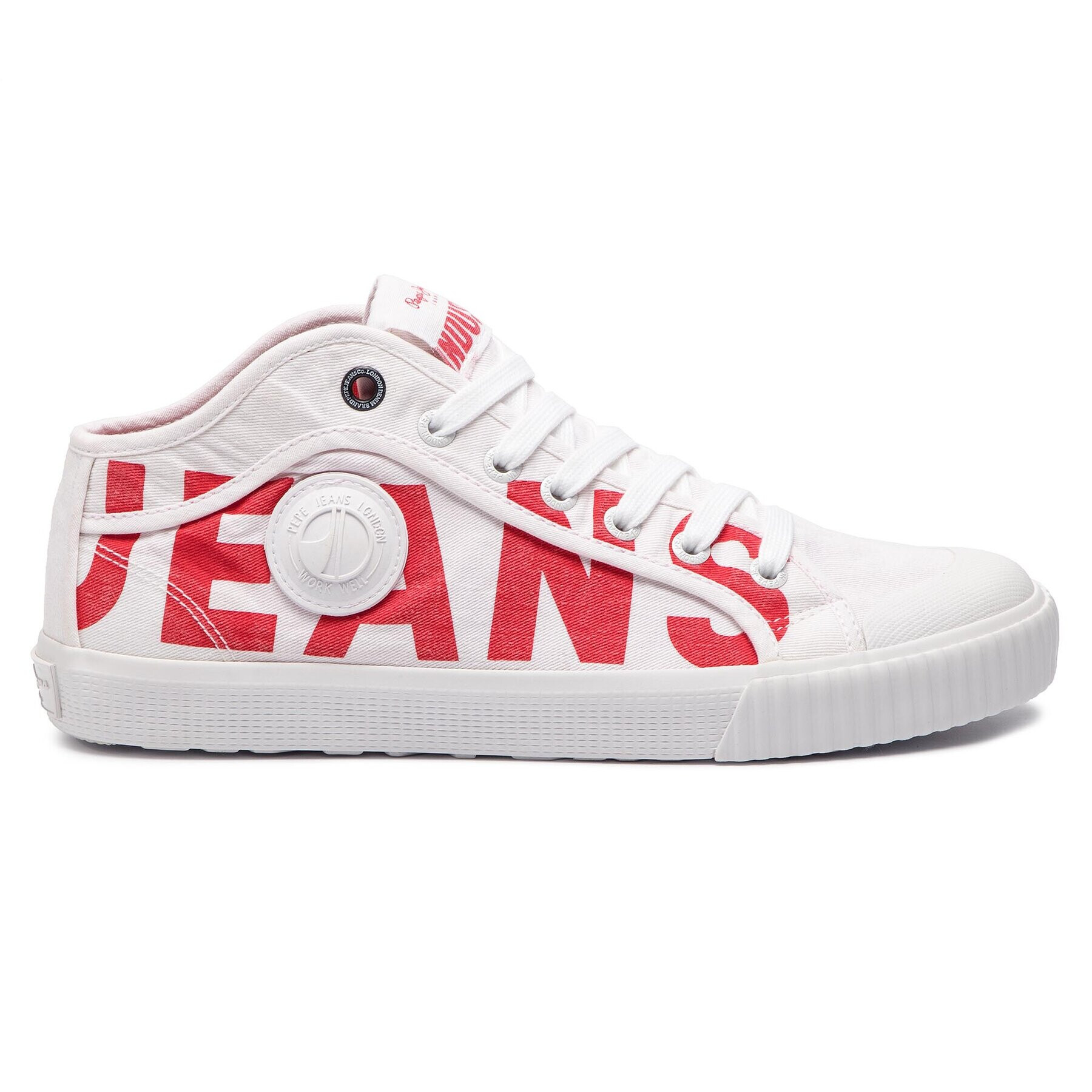 Pepe Jeans Кецове Industry Logo PMS30538 Бял - Pepit.bg