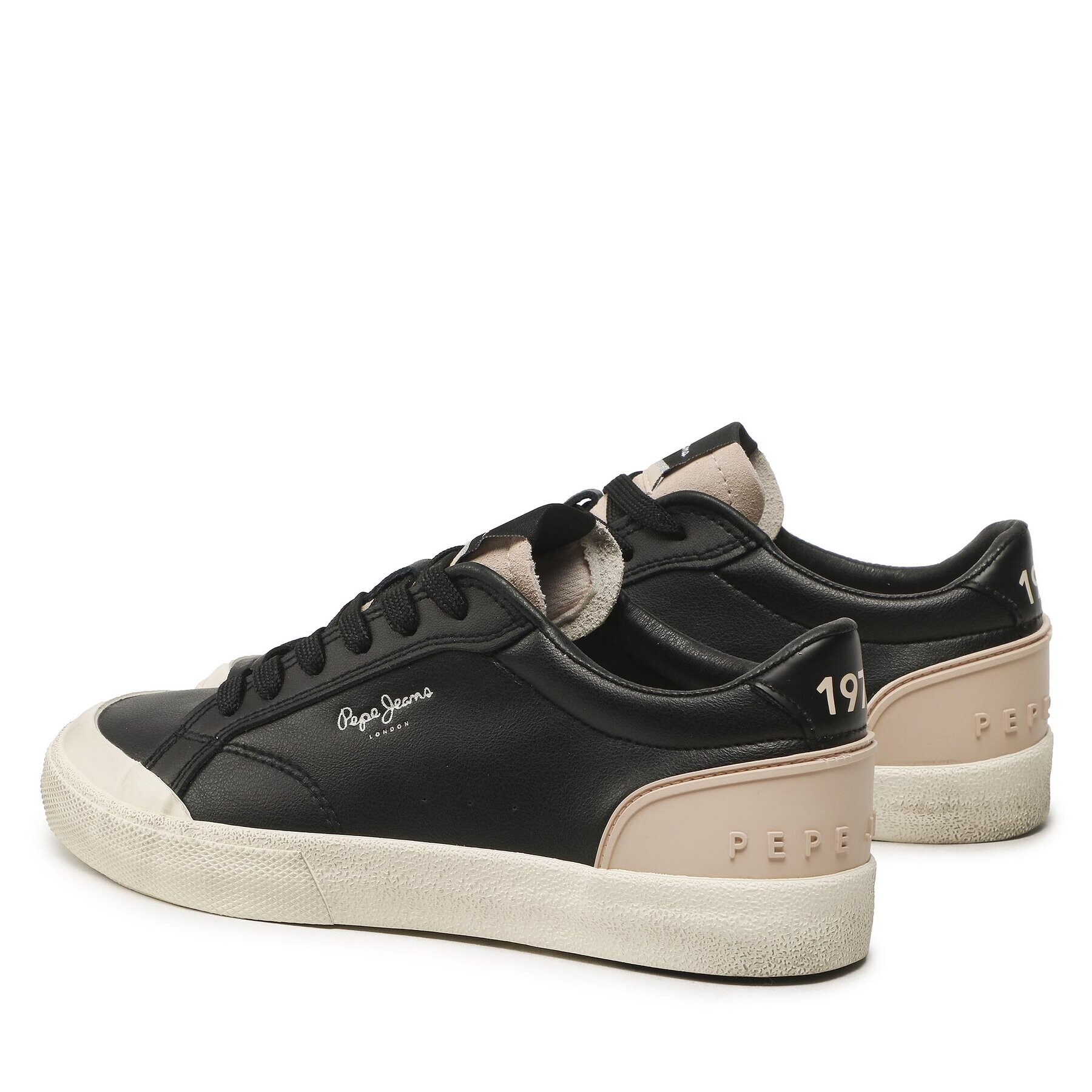 Pepe Jeans Кецове Kenton Vintage Ww PLS31407 Черен - Pepit.bg
