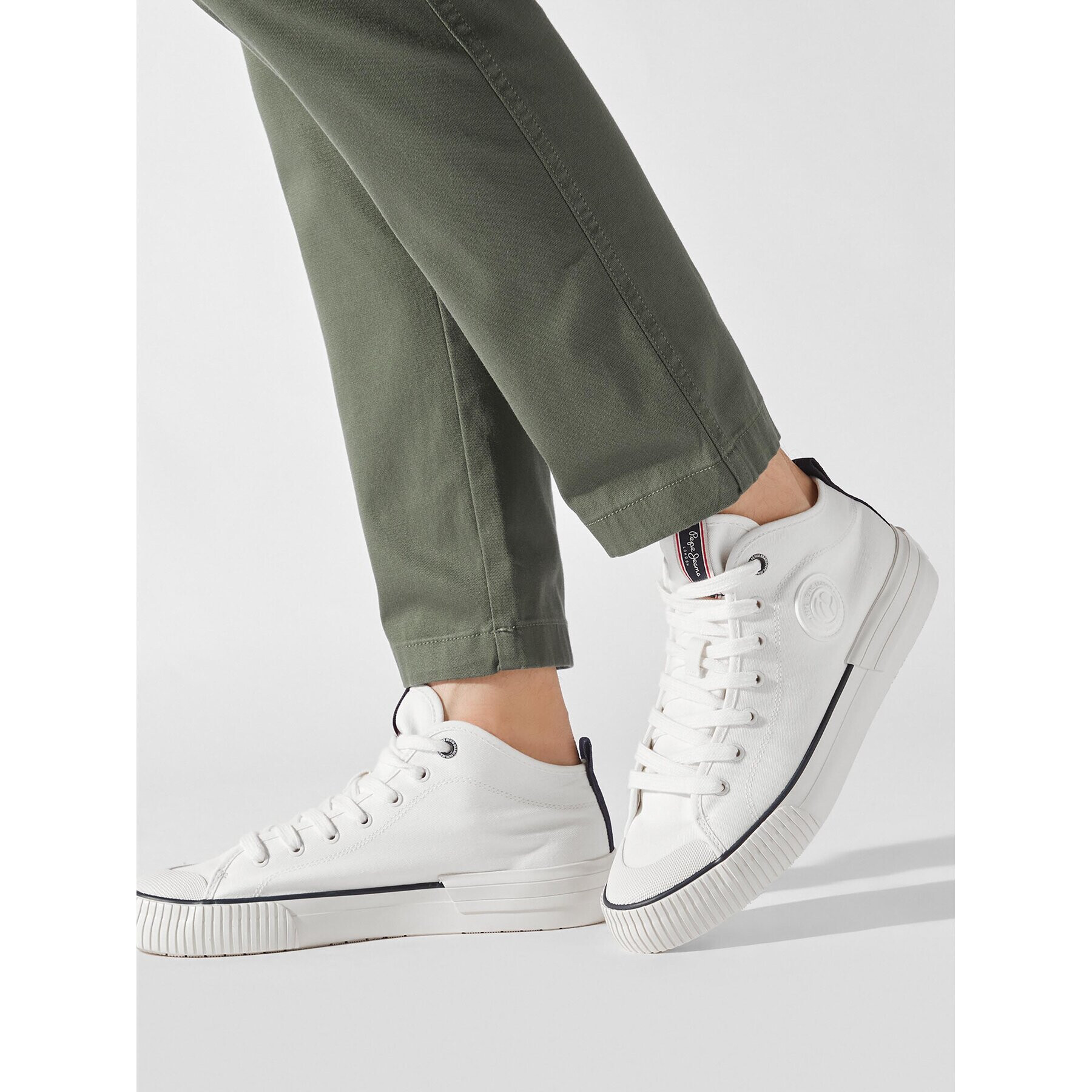Pepe Jeans Кецове PMS30993 Бял - Pepit.bg
