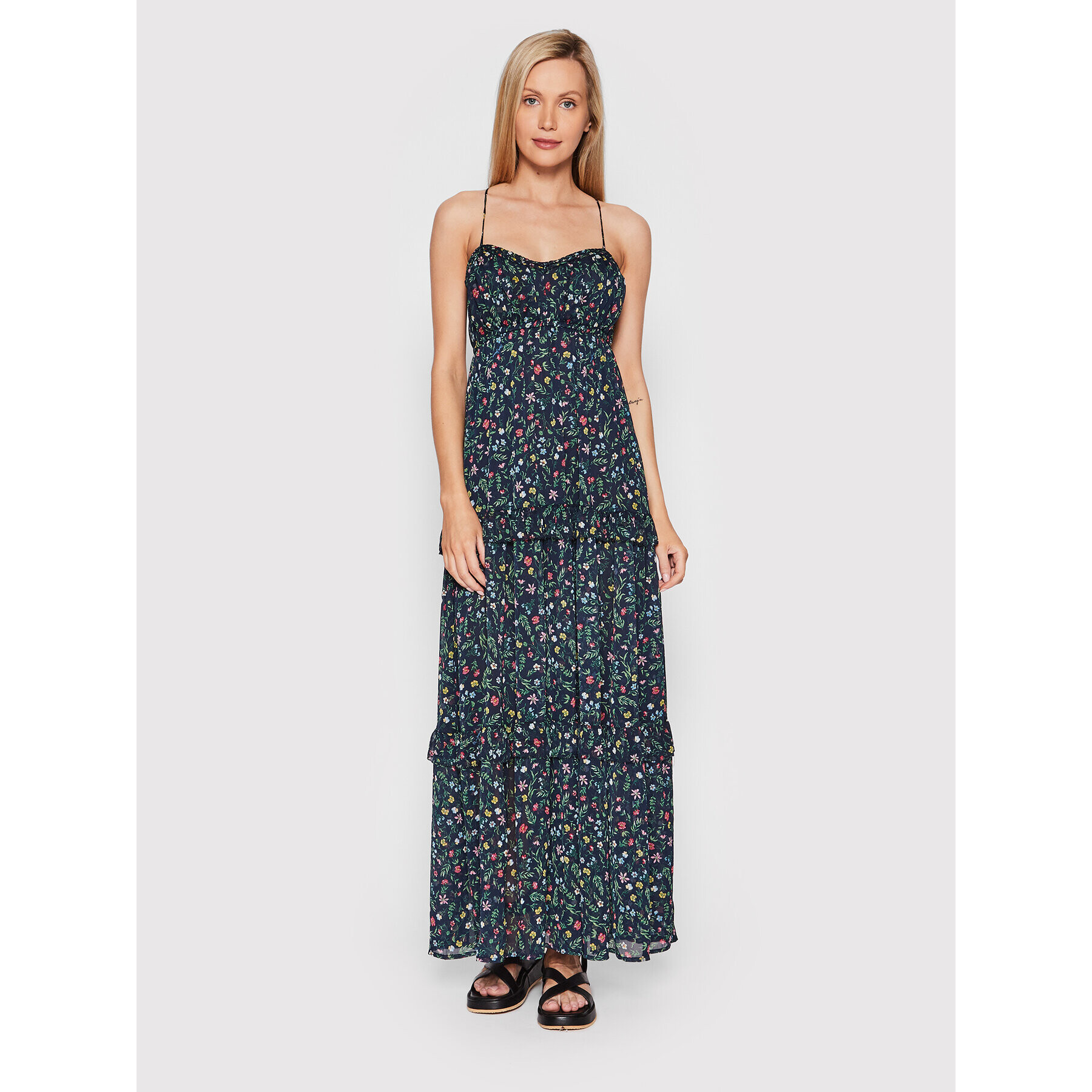 Pepe Jeans Лятна рокля Dara PL953094 Тъмносин Regular Fit - Pepit.bg