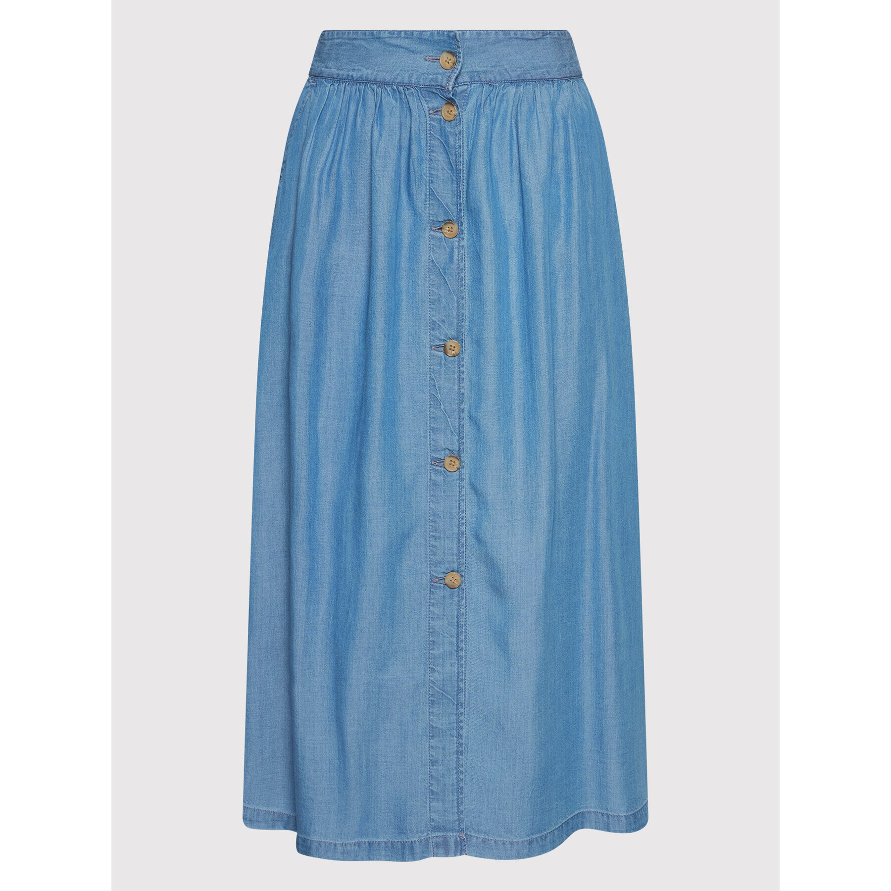 Pepe Jeans Миди пола Denim PL900977 Син Regular Fit - Pepit.bg