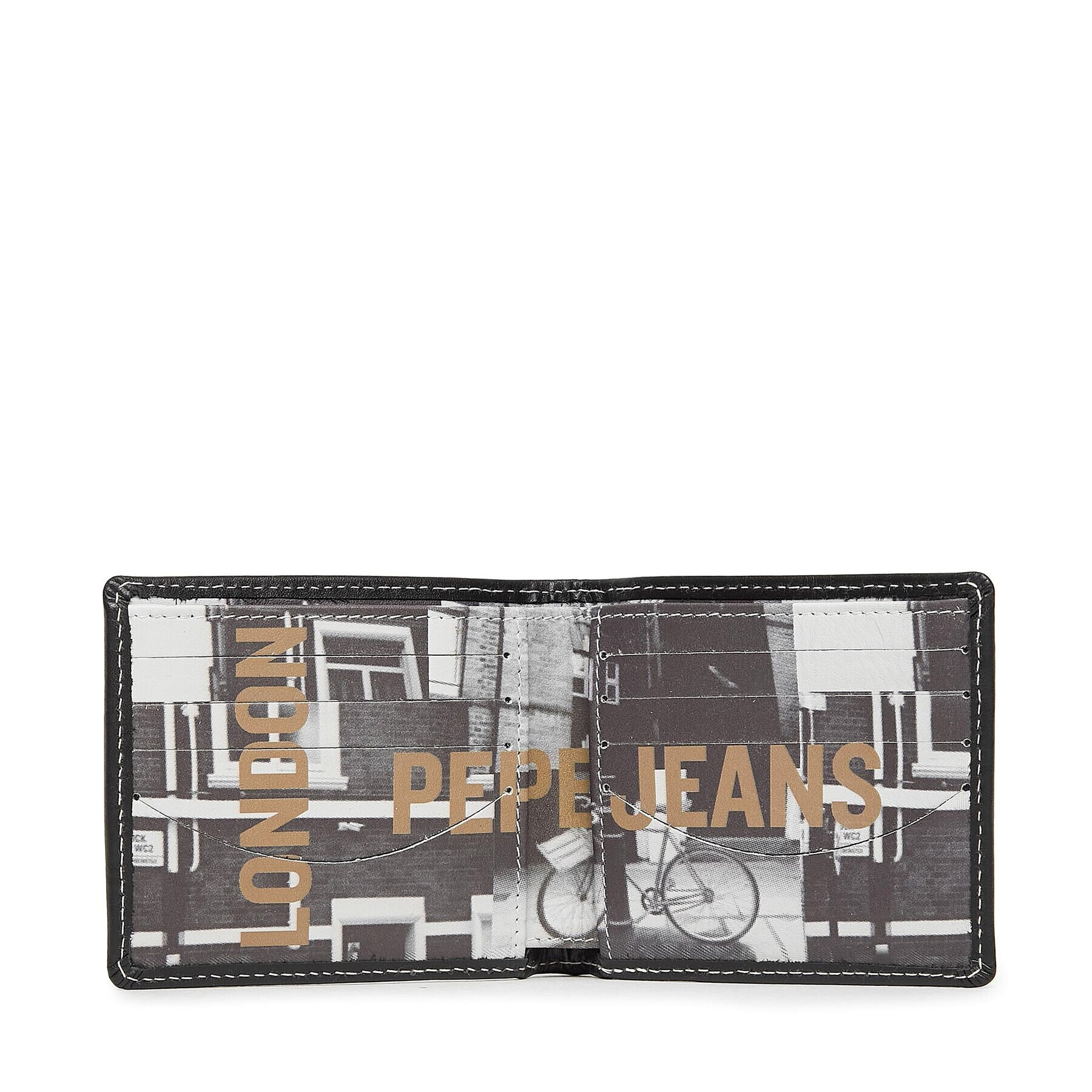 Pepe Jeans Мъжки портфейл PM070366 Черен - Pepit.bg