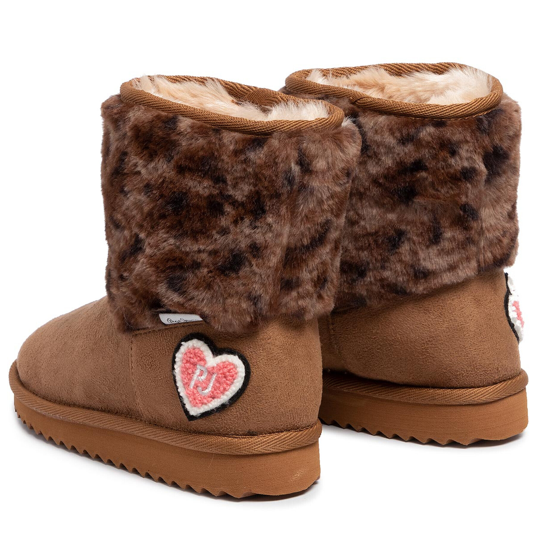 Pepe Jeans Обувки Angel Leopard PGS50154 Кафяв - Pepit.bg