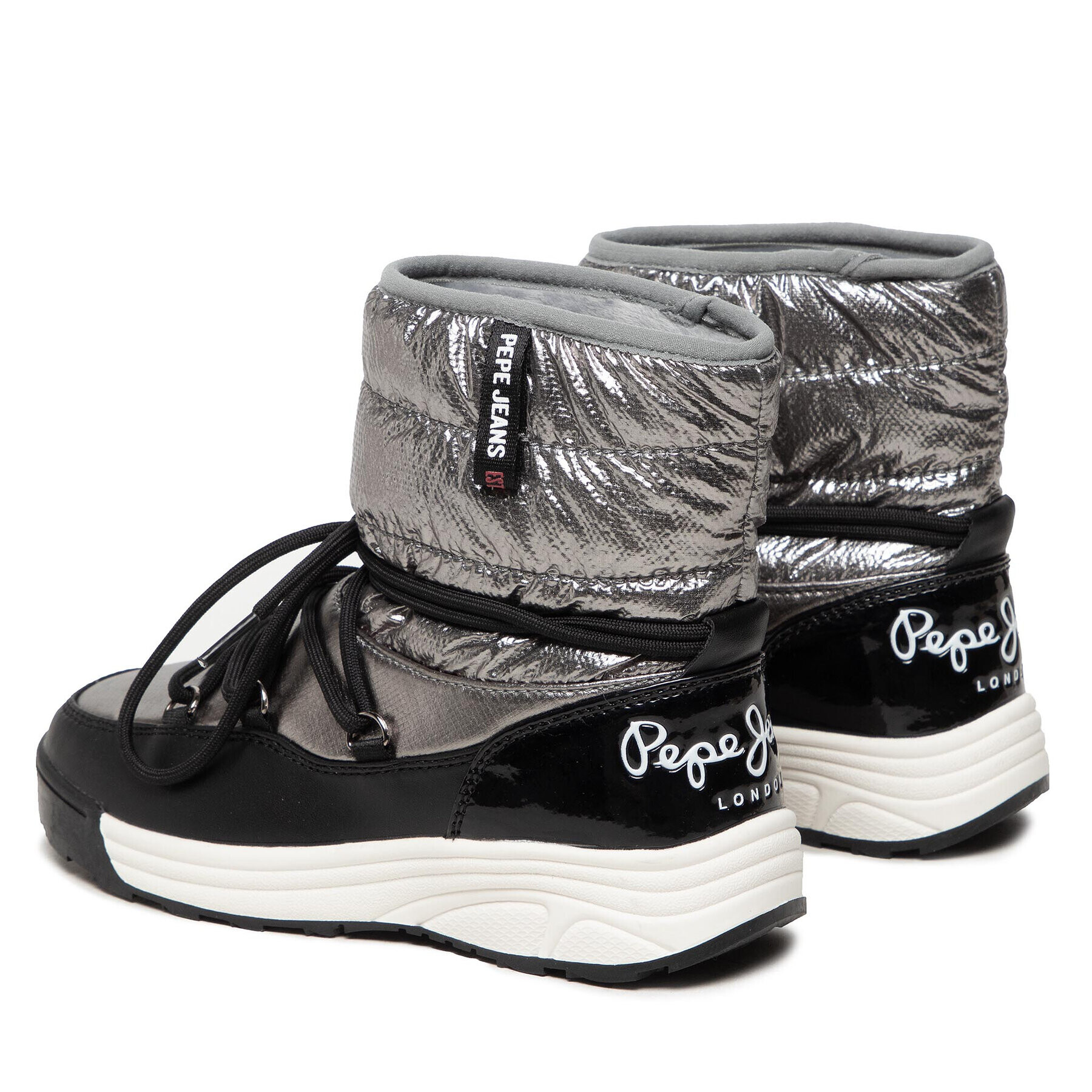 Pepe Jeans Обувки Jarvis Puff PGS50170 Сребрист - Pepit.bg