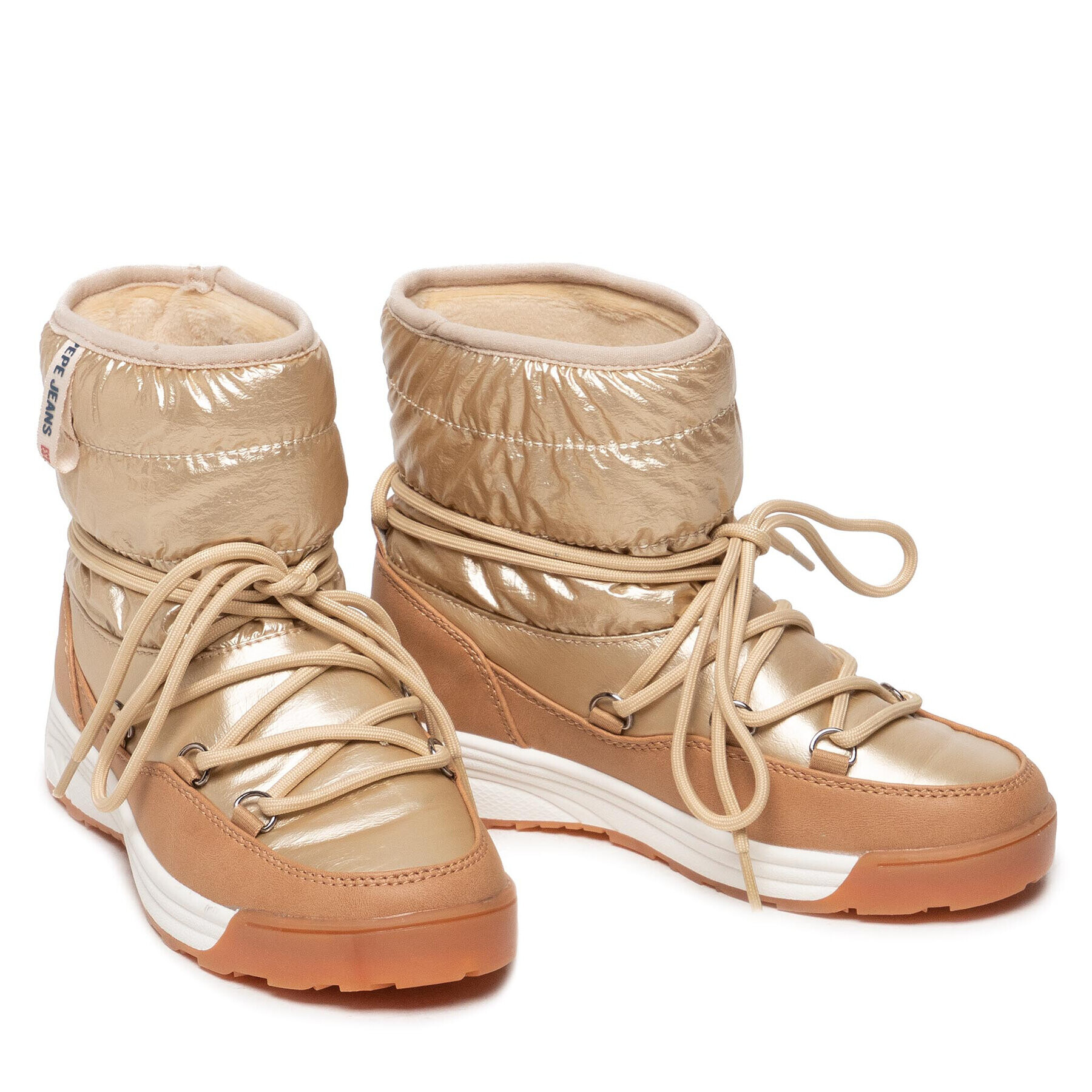 Pepe Jeans Обувки Jarvis Puff PGS50170 Златист - Pepit.bg