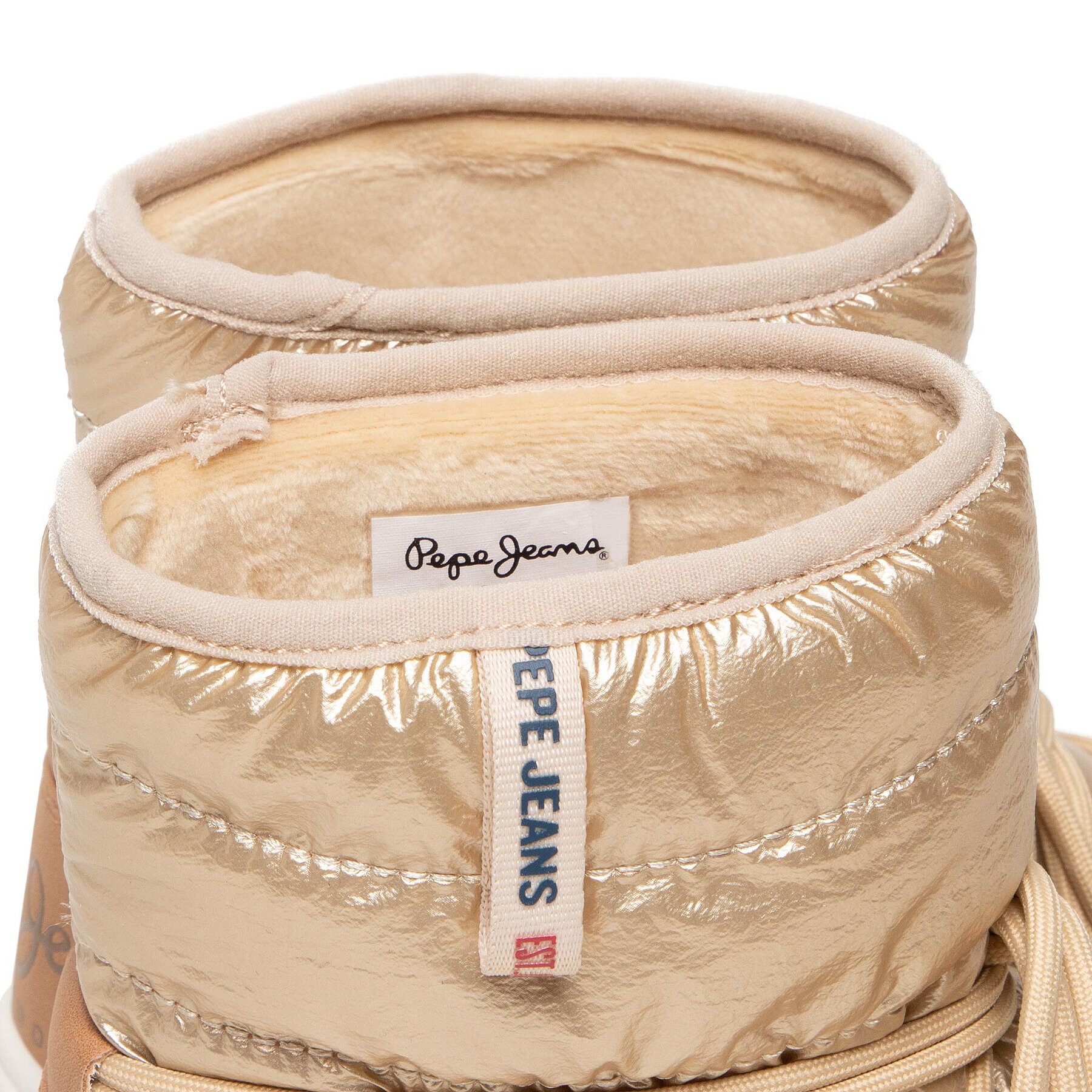 Pepe Jeans Обувки Jarvis Puff PGS50170 Златист - Pepit.bg