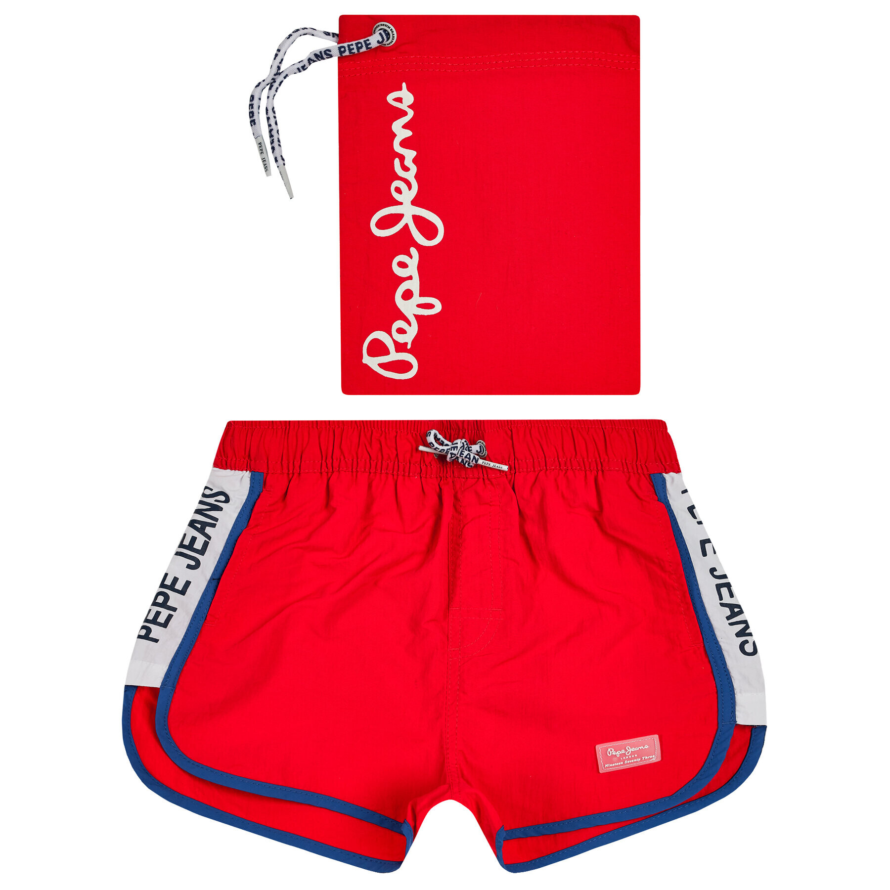 Pepe Jeans Плувни шорти Filo PBB10276 Червен Regular Fit - Pepit.bg