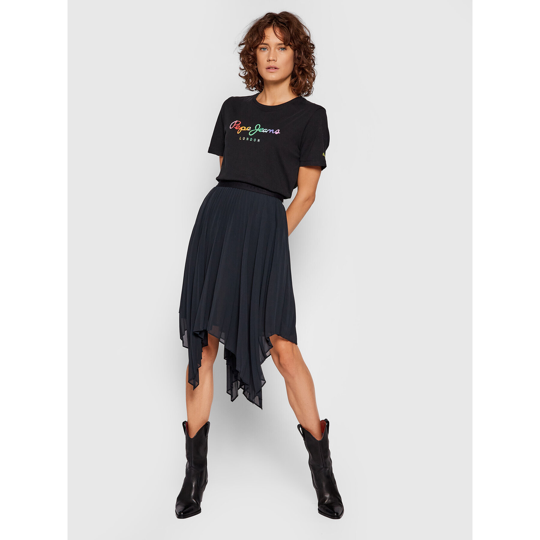 Pepe Jeans пола от тюл Rubi PL900942 Черен Regular Fit - Pepit.bg