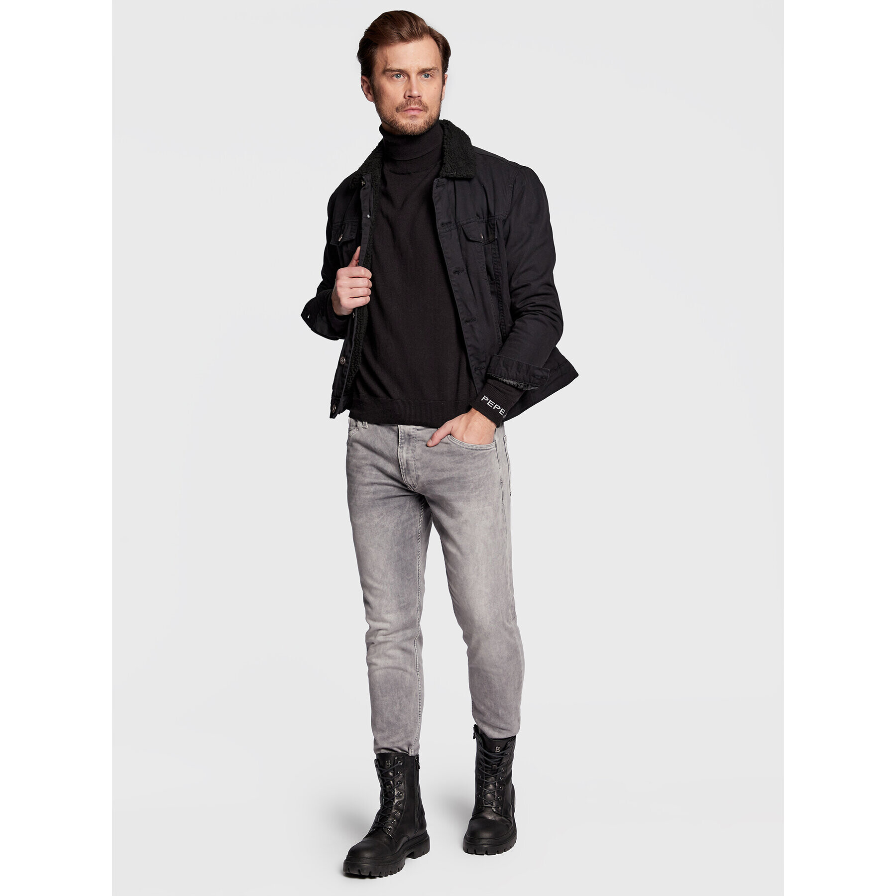 Pepe Jeans Поло Andre PM702242 Черен Regular Fit - Pepit.bg