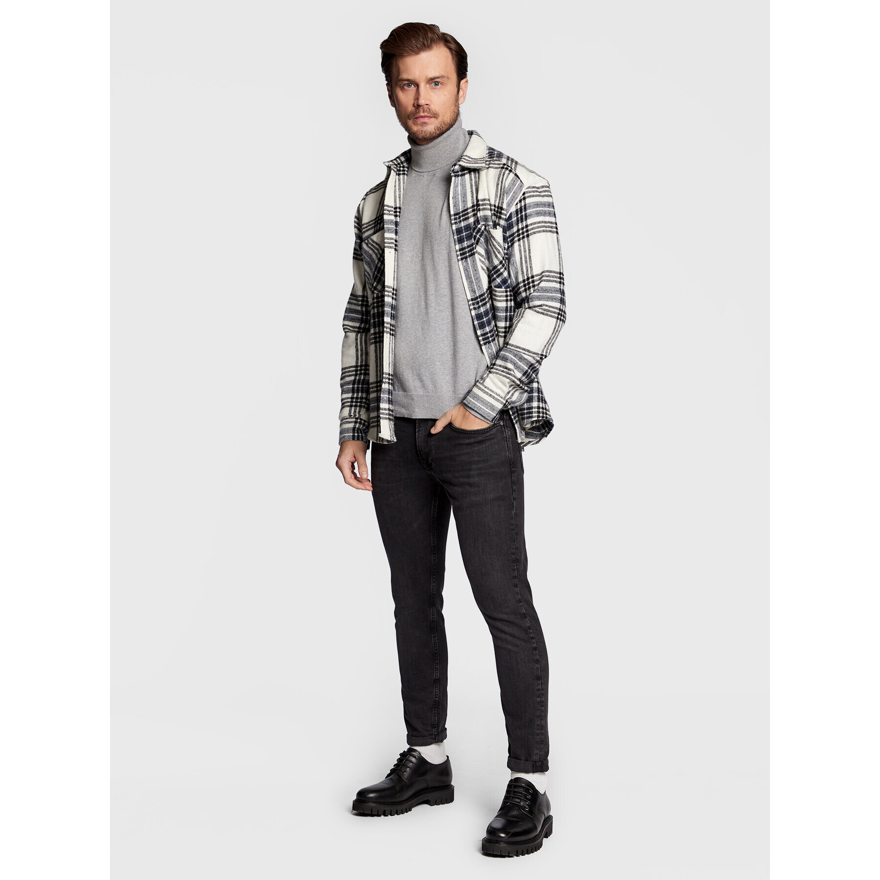 Pepe Jeans Поло Andre PM702242 Сив Regular Fit - Pepit.bg