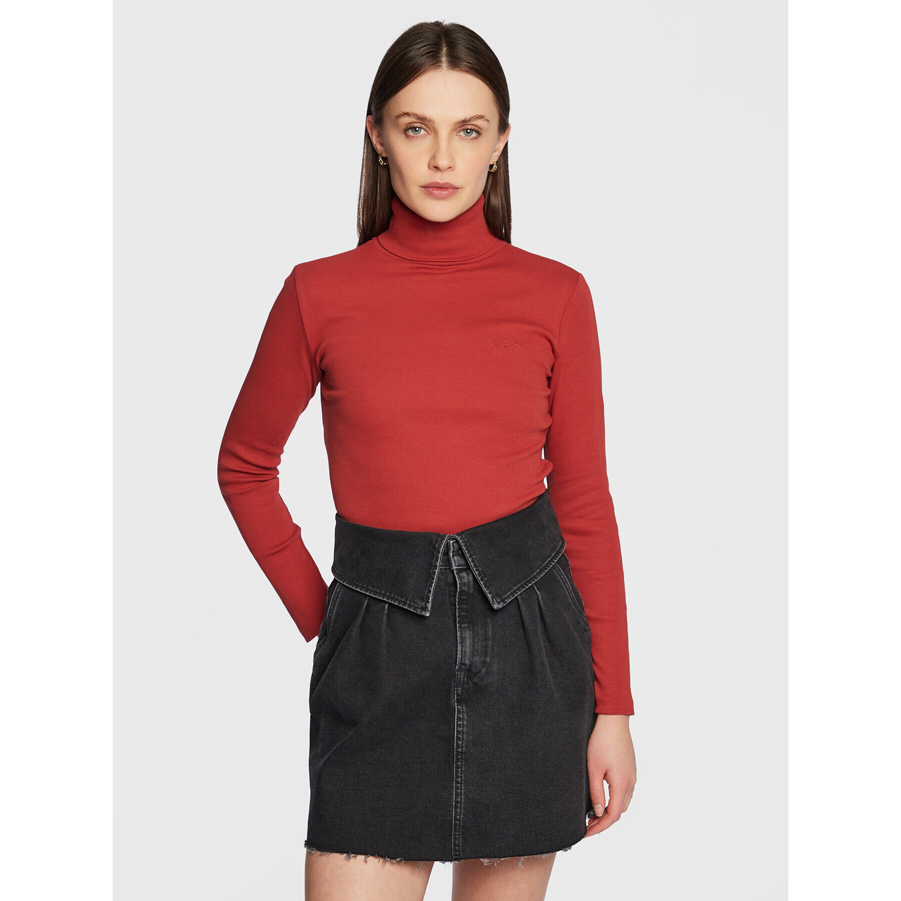 Pepe Jeans Поло Collie PL505303 Червен Slim Fit - Pepit.bg