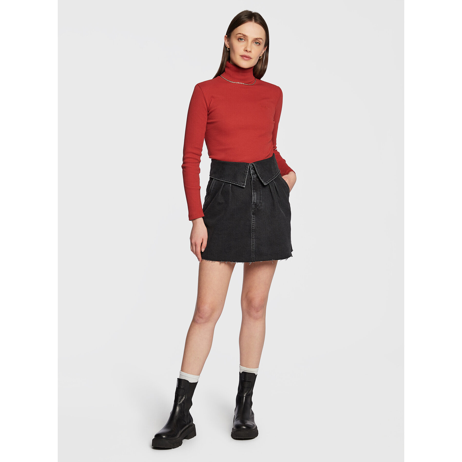 Pepe Jeans Поло Collie PL505303 Червен Slim Fit - Pepit.bg