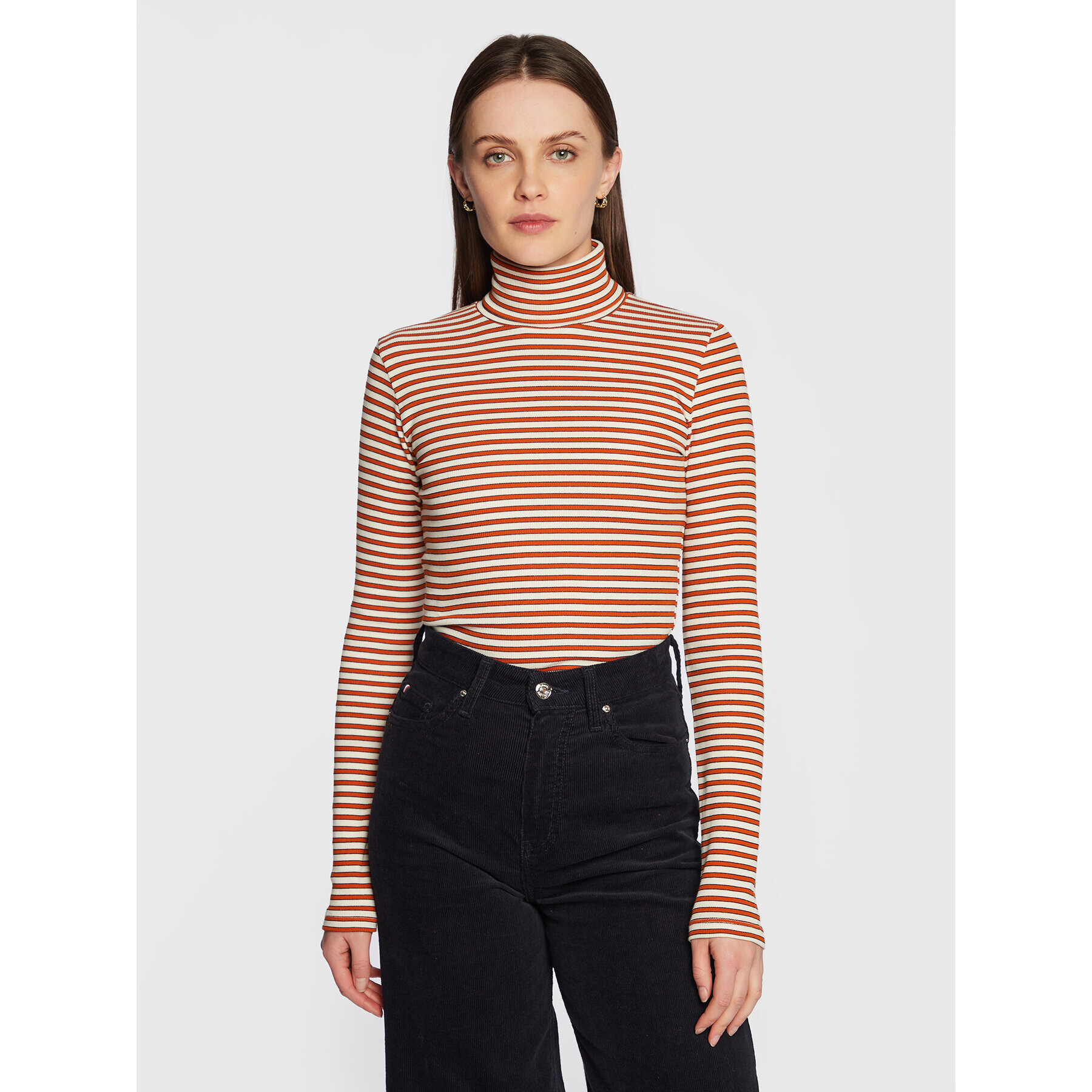 Pepe Jeans Поло Debbie PL505309 Бежов Slim Fit - Pepit.bg