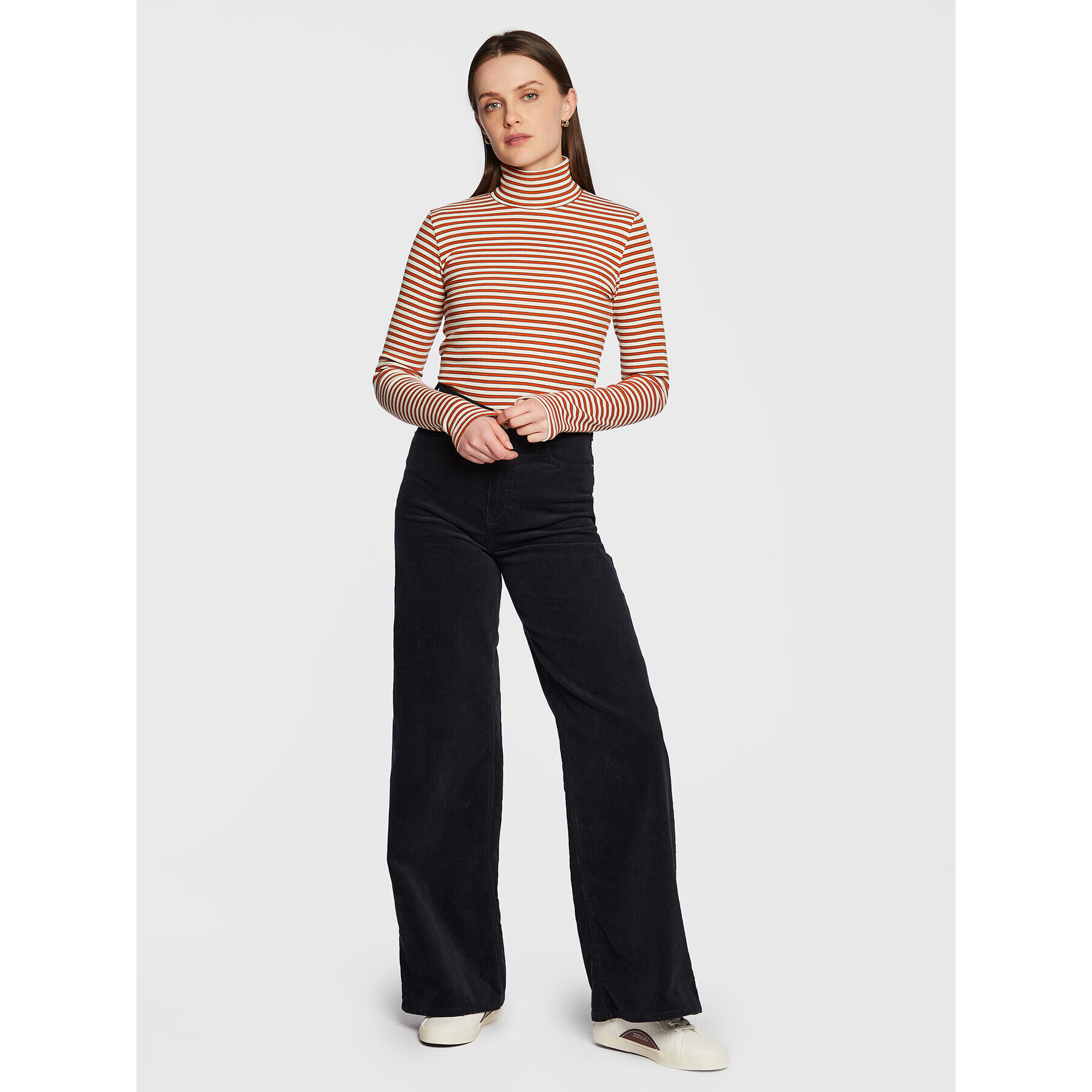 Pepe Jeans Поло Debbie PL505309 Бежов Slim Fit - Pepit.bg