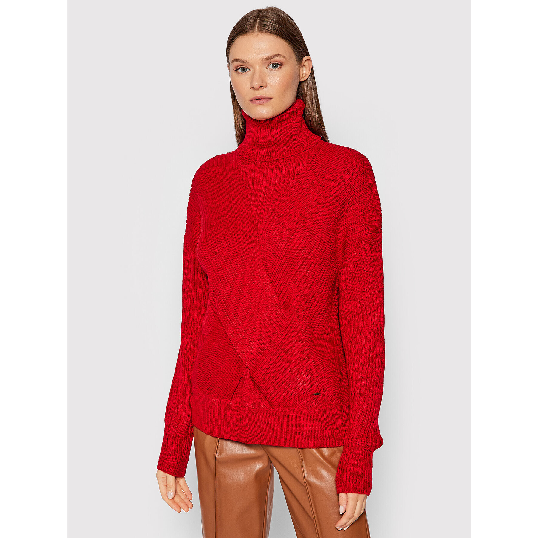 Pepe Jeans Поло Vivian PL701802 Червен Regular Fit - Pepit.bg