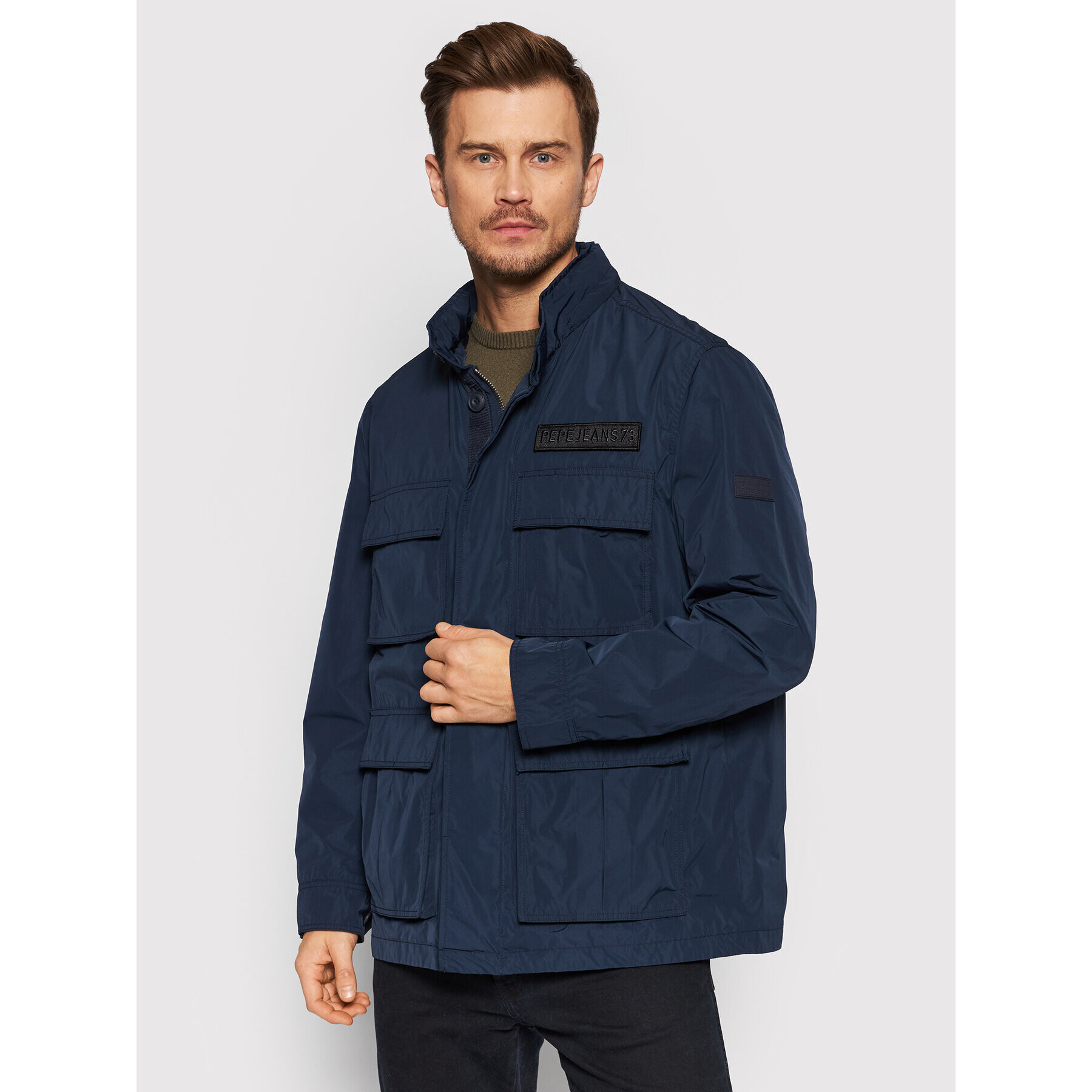 Pepe Jeans Преходно яке Dastan PM402401 Тъмносин Regular Fit - Pepit.bg