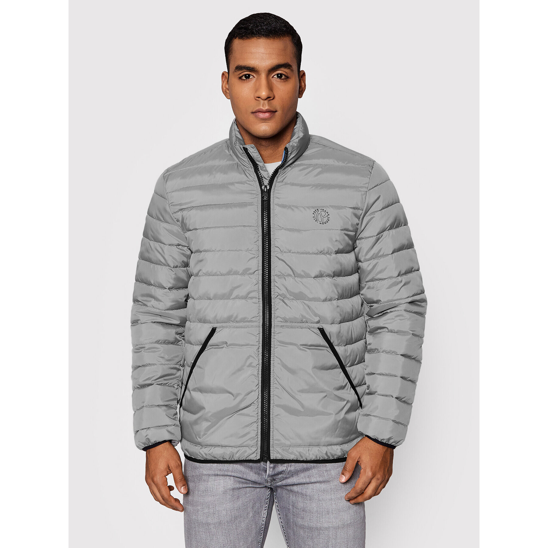 Pepe Jeans Преходно яке Larkin PM402468 Сив Regular Fit - Pepit.bg