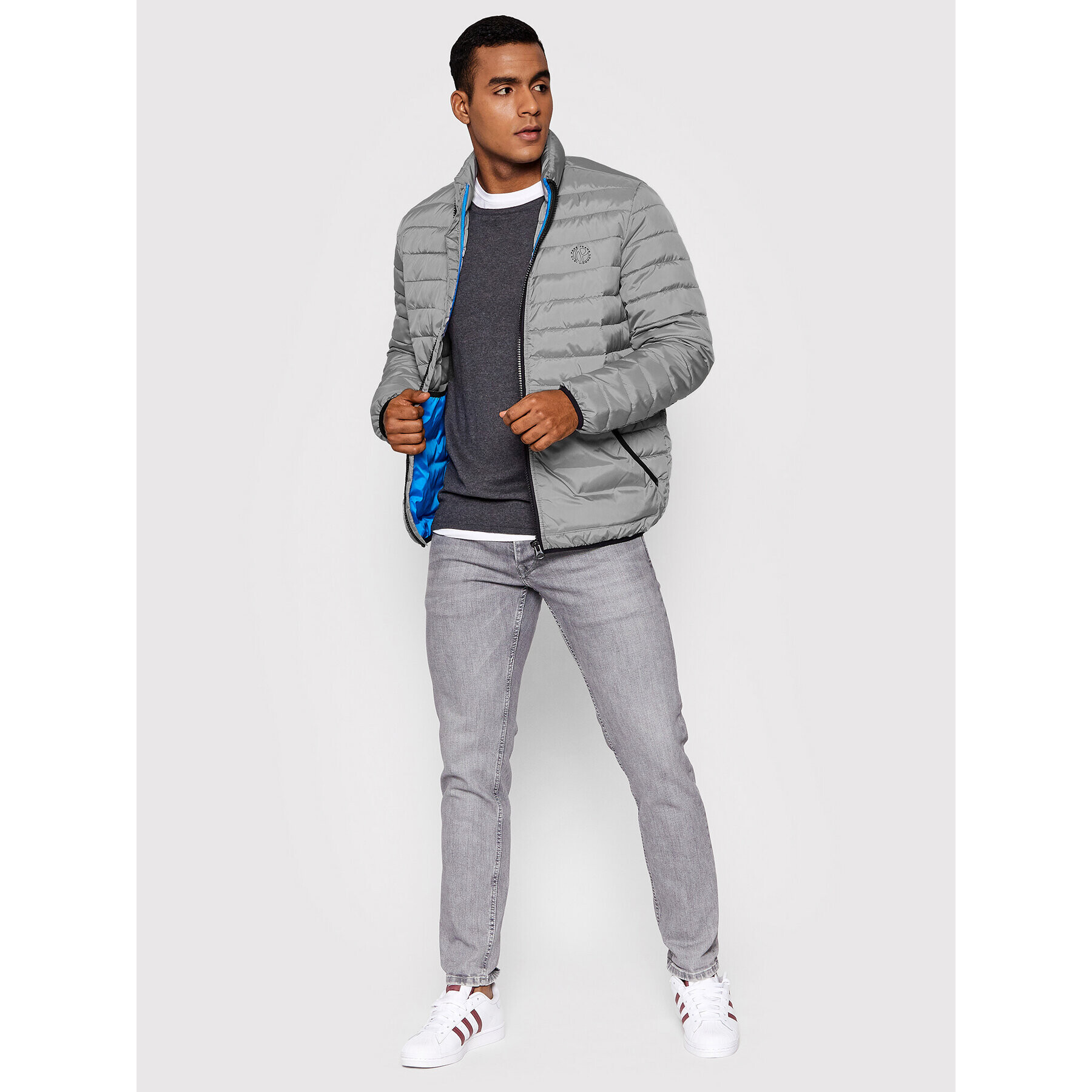 Pepe Jeans Преходно яке Larkin PM402468 Сив Regular Fit - Pepit.bg