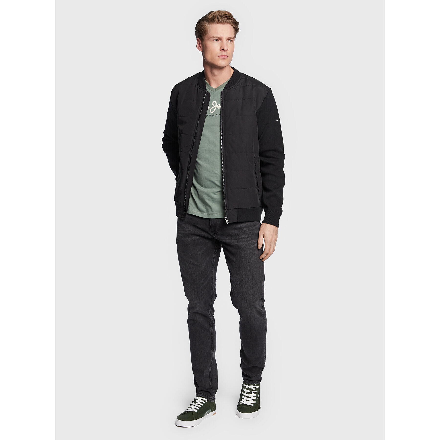 Pepe Jeans Преходно яке Noel PM702295 Черен Regular Fit - Pepit.bg