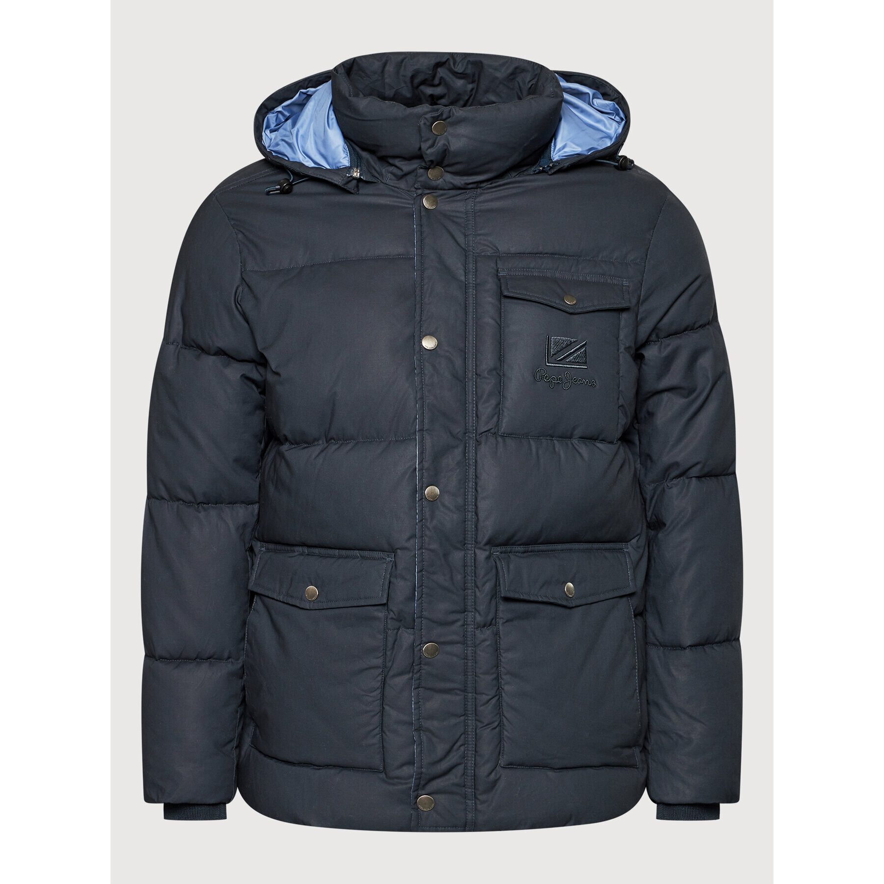 Pepe Jeans Пухено яке Bobby PM402423 Тъмносин Regular Fit - Pepit.bg