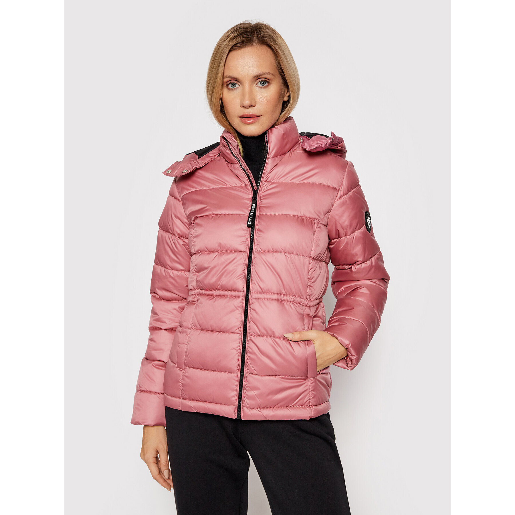 Pepe Jeans Пухено яке Camille PL401979 Розов Regular Fit - Pepit.bg