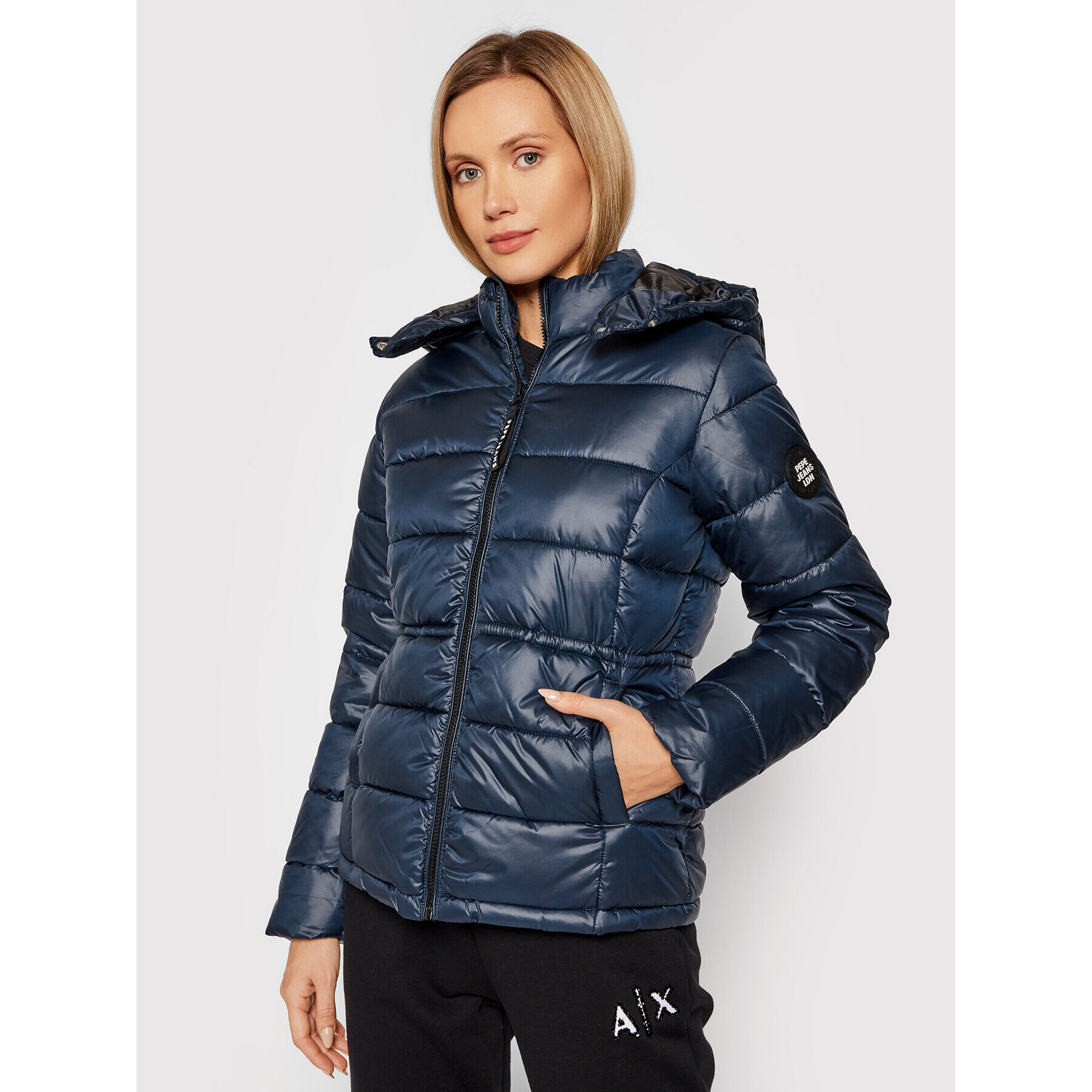 Pepe Jeans Пухено яке Camille PL401979 Тъмносин Regular Fit - Pepit.bg