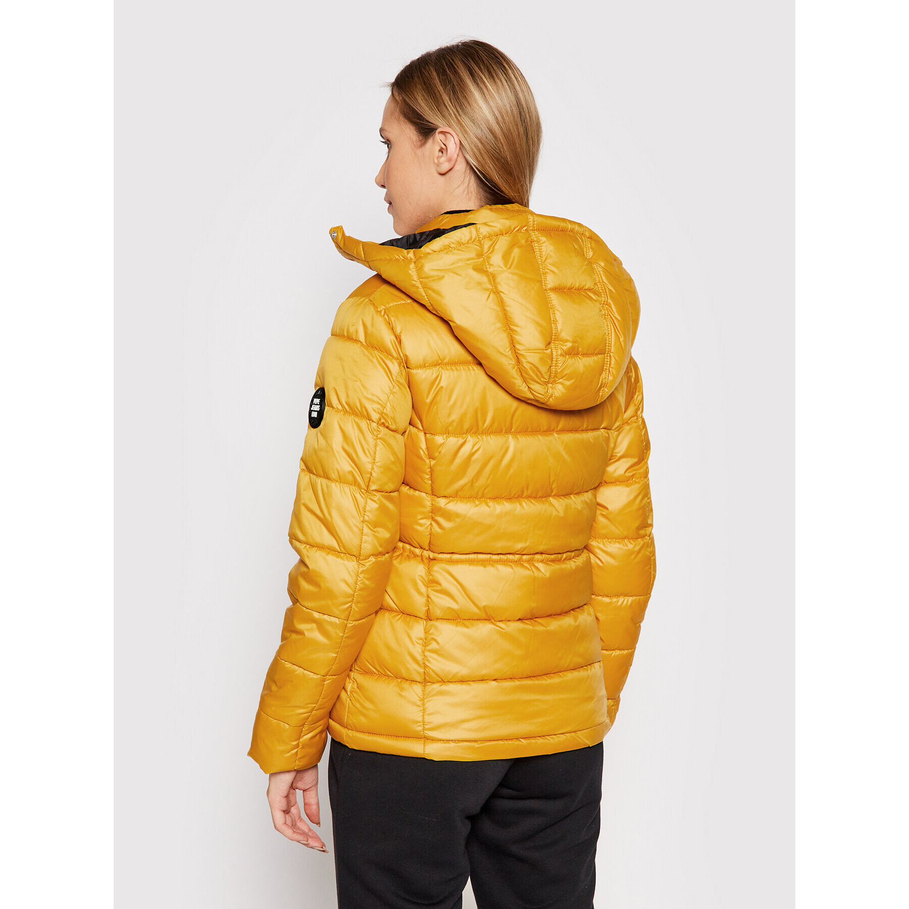 Pepe Jeans Пухено яке Camille PL401979 Жълт Regular Fit - Pepit.bg