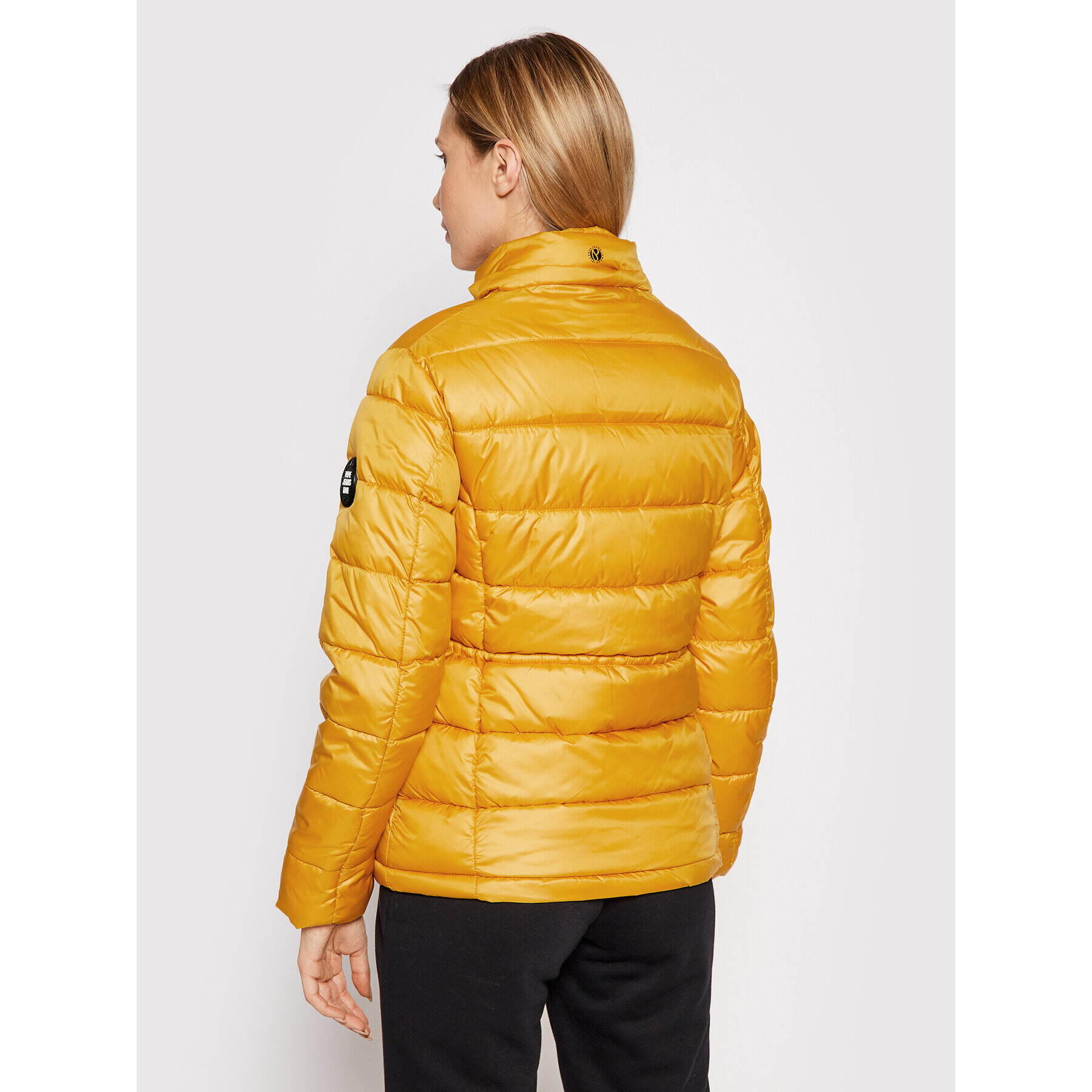 Pepe Jeans Пухено яке Camille PL401979 Жълт Regular Fit - Pepit.bg
