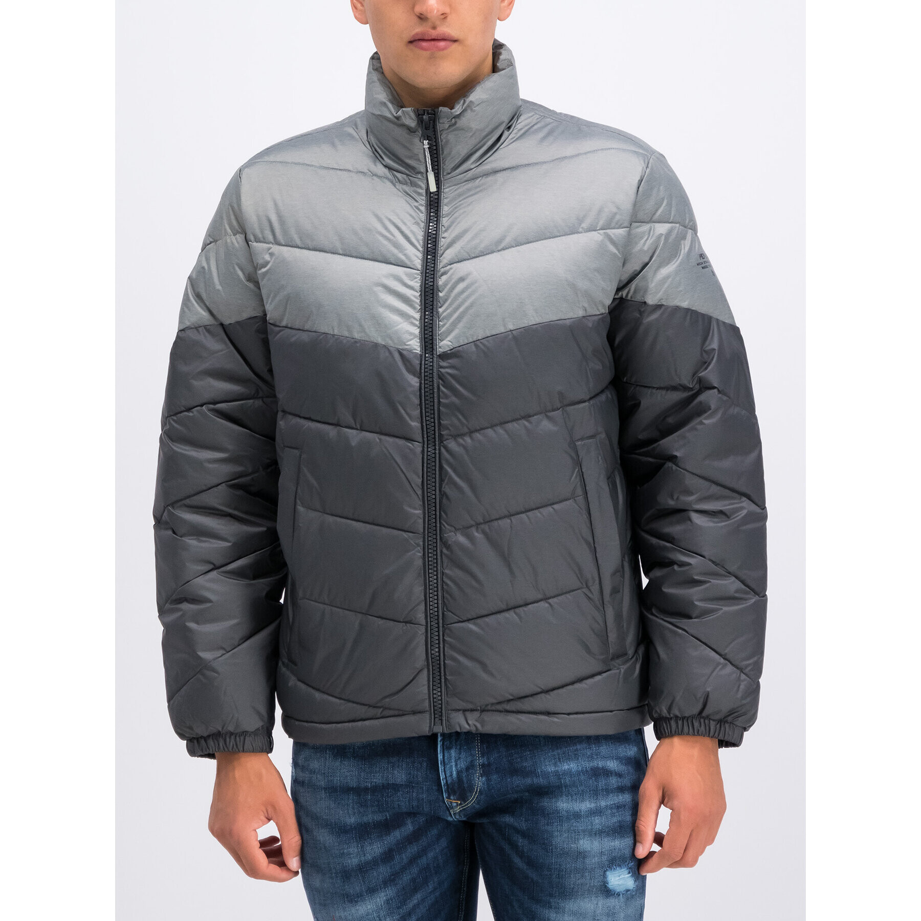 Pepe Jeans Пухено яке Dereka PM402118 Сив Regular Fit - Pepit.bg