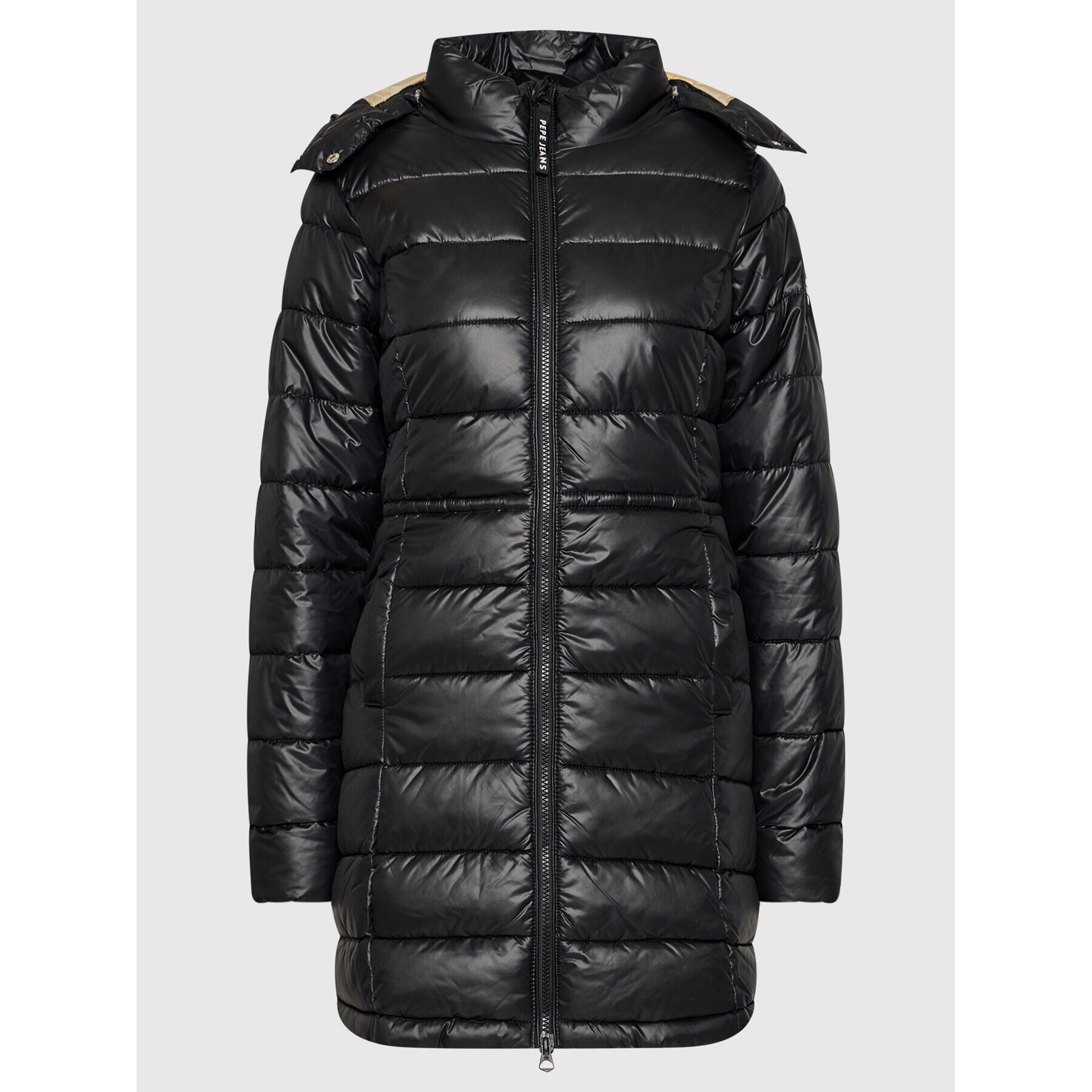 Pepe Jeans Пухено яке Eileen PL401981 Черен Regular Fit - Pepit.bg